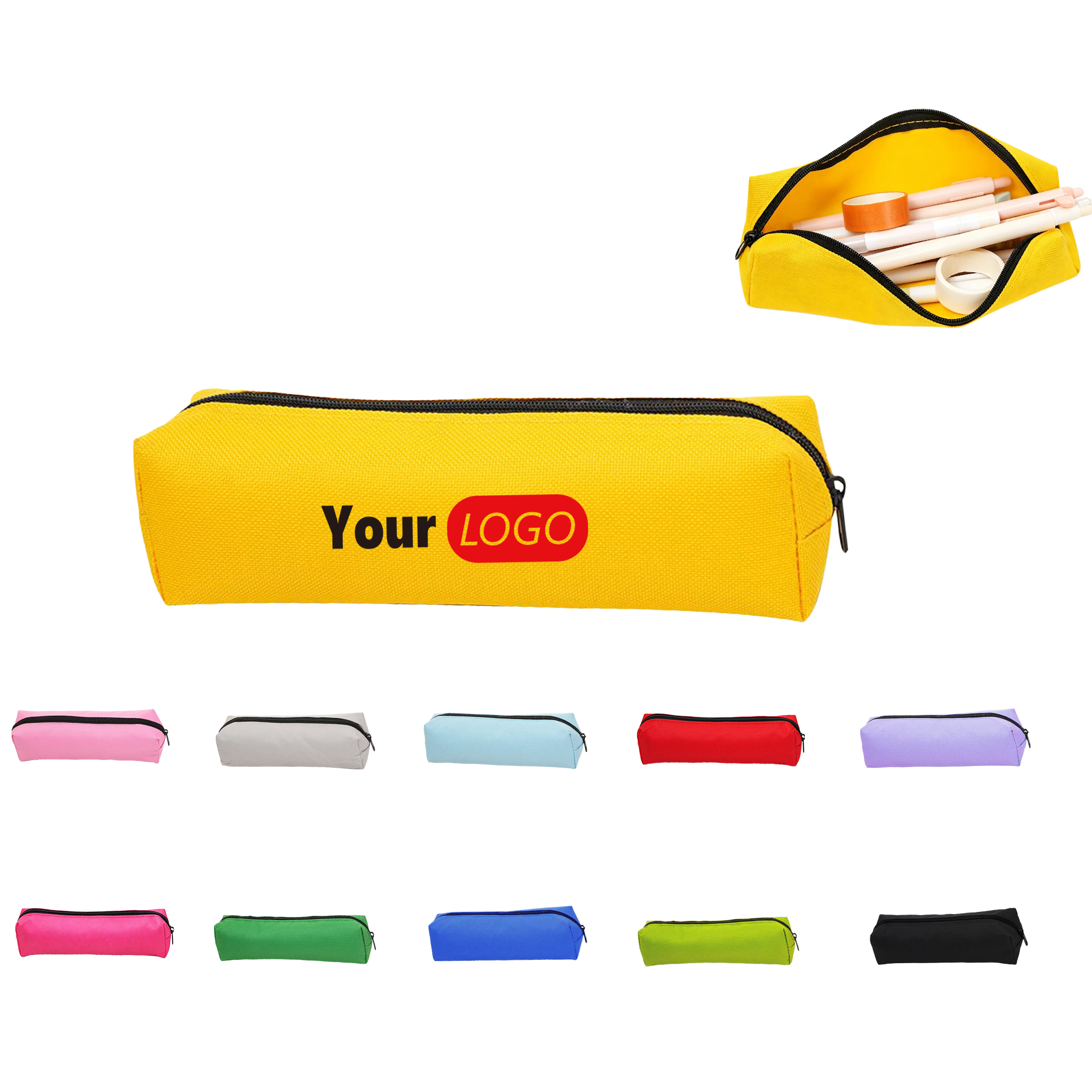 Zipper Oxford Fabric Student Pen Bag MOQ50