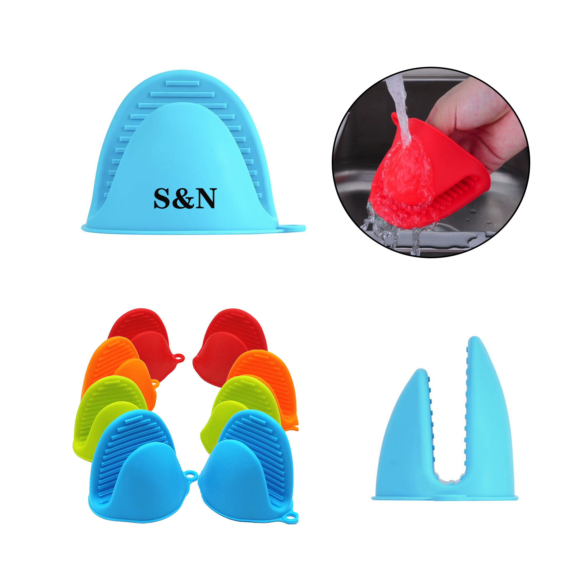 Kitchen Oven Heat-resistant Silicone Clip 7