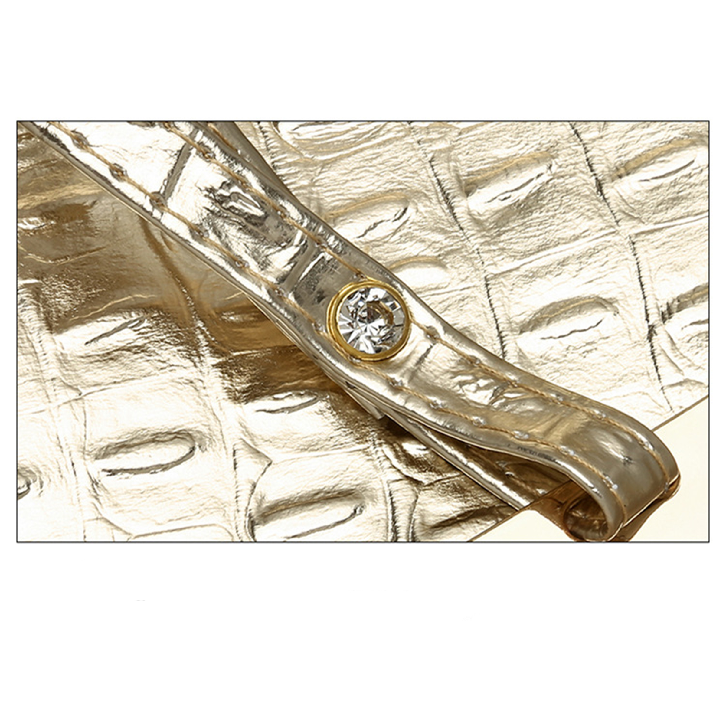 Elegant Croc-Embossed PU Handbag for Daily Use 8