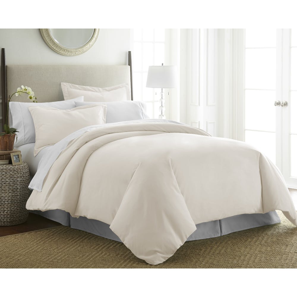 Duvet Cover Sets - Ivory Cali King 3 Piece 2