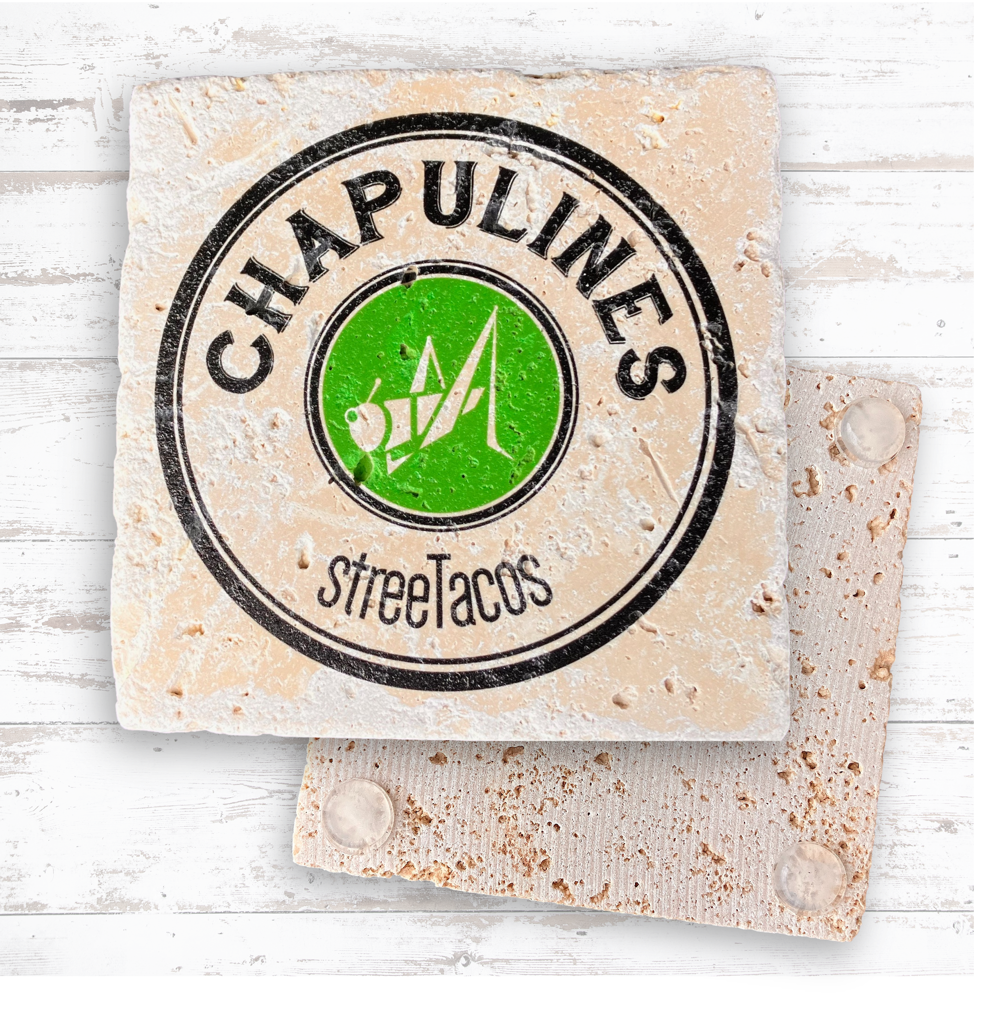 Tumbled Travertine Coaster 12