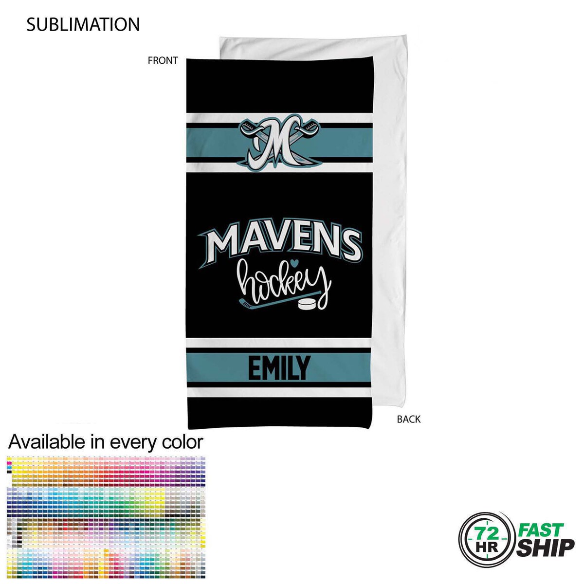 fiel 72 Hr Fast Ship - Team Towel in Plush and Soft Velour Terry Cotton Blend 30x60 #SU586-25