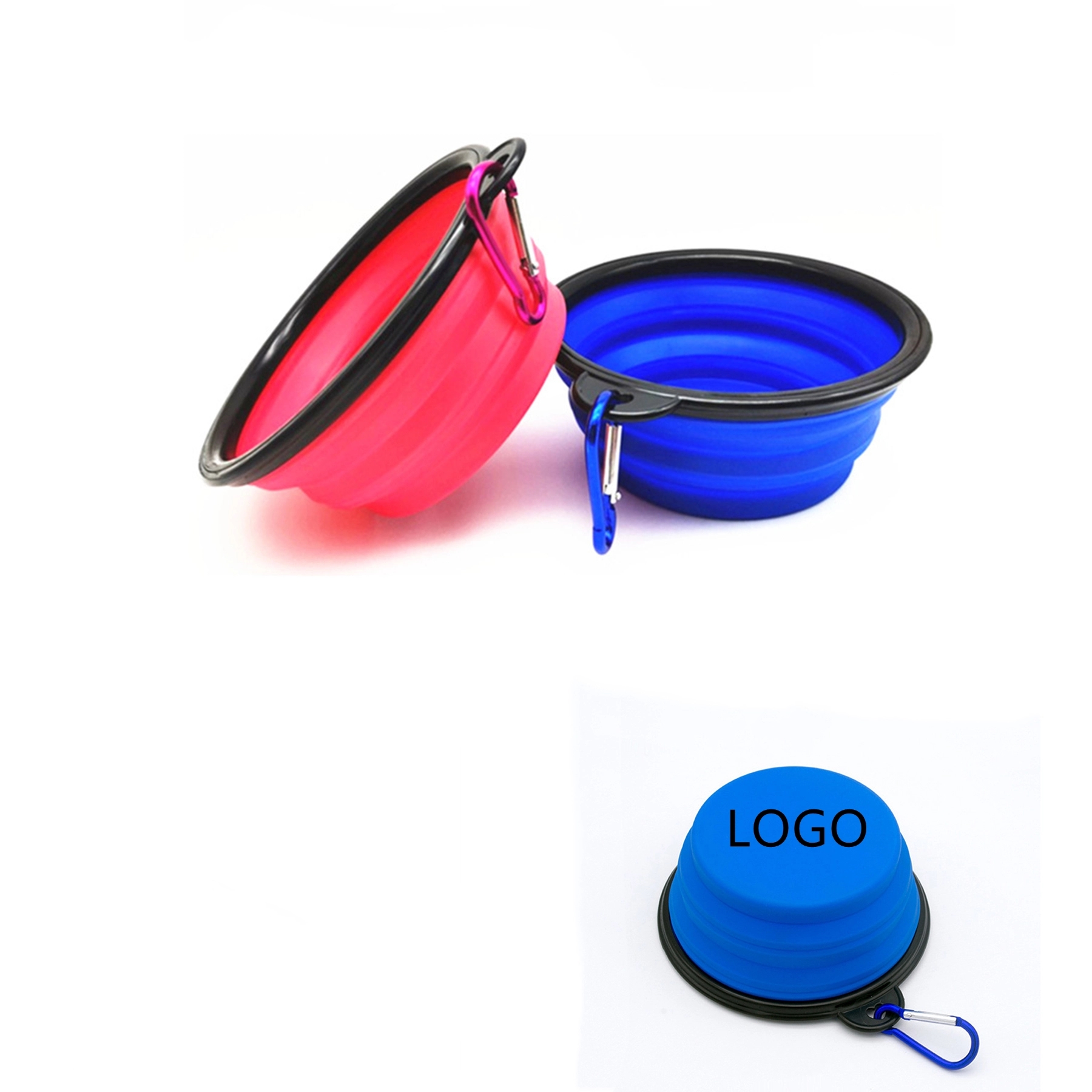 Collapsible Dog Bowl With Carabiner Clip 4