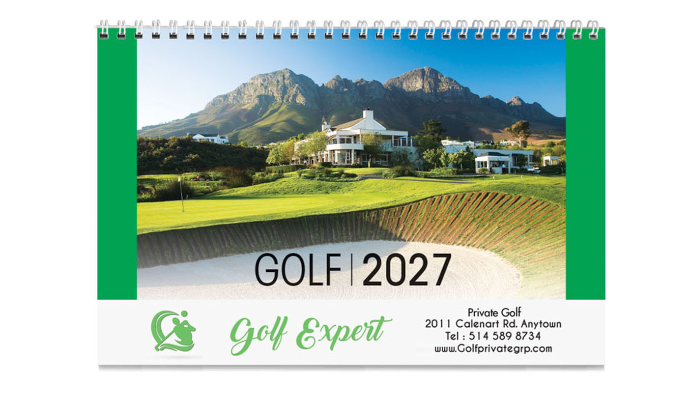 PCA 3425 Golf Desk Calendar