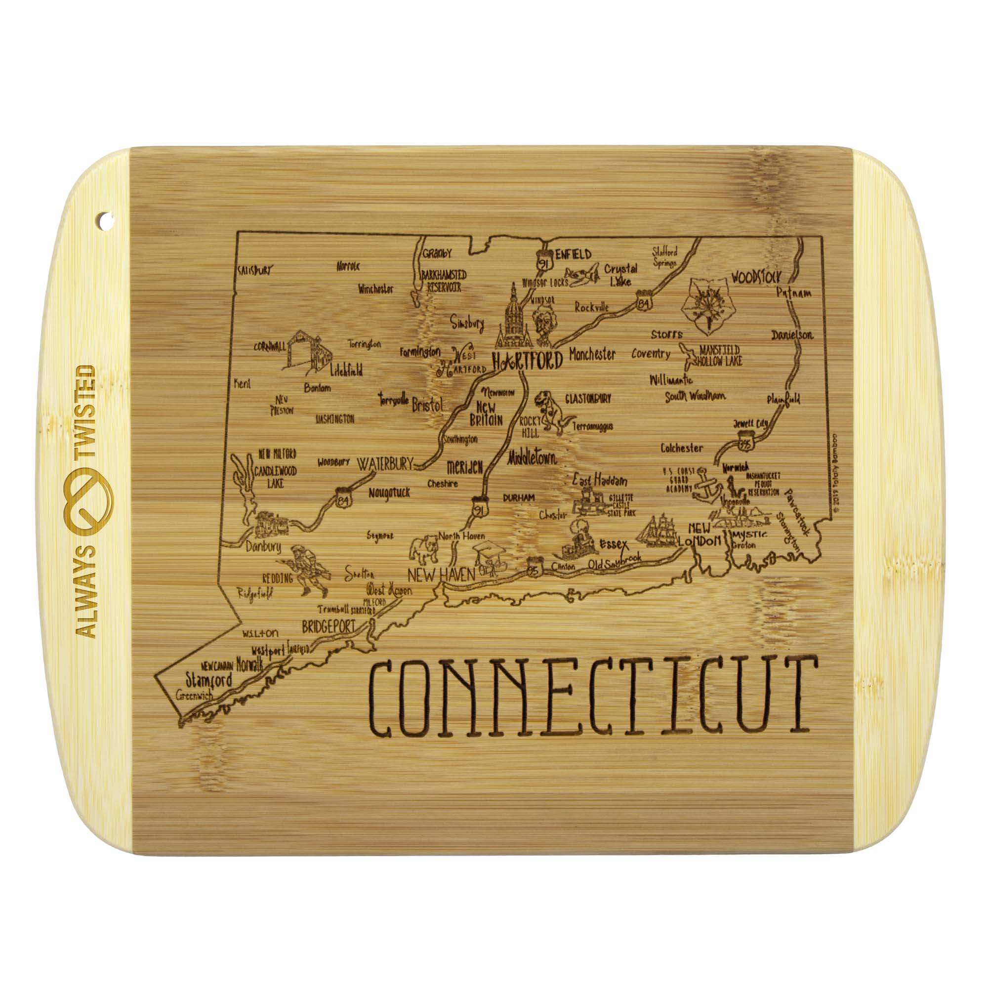 A Slice of Life Connecticut Serving & Cutting Board
