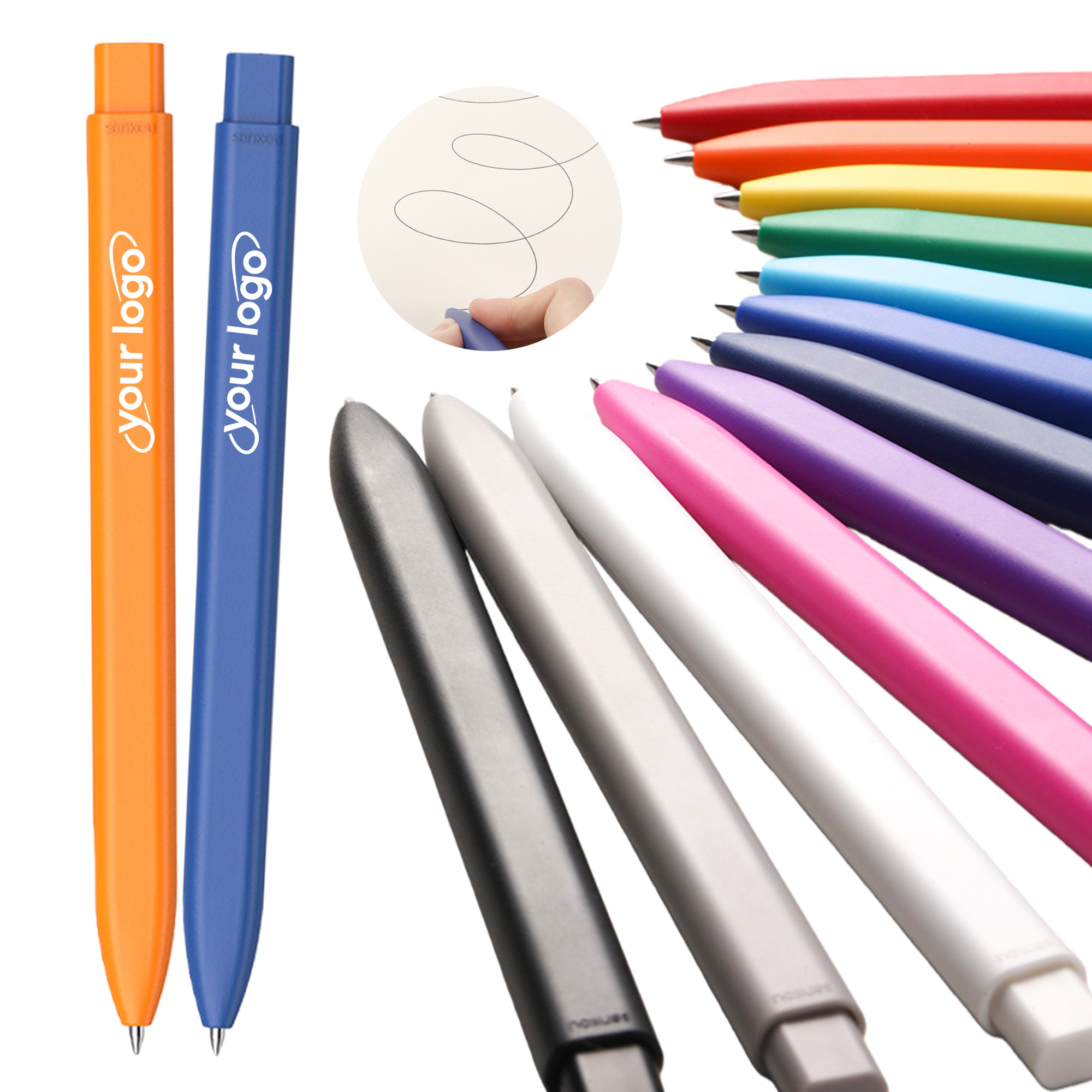 Non-Rolling Color Gel Pen