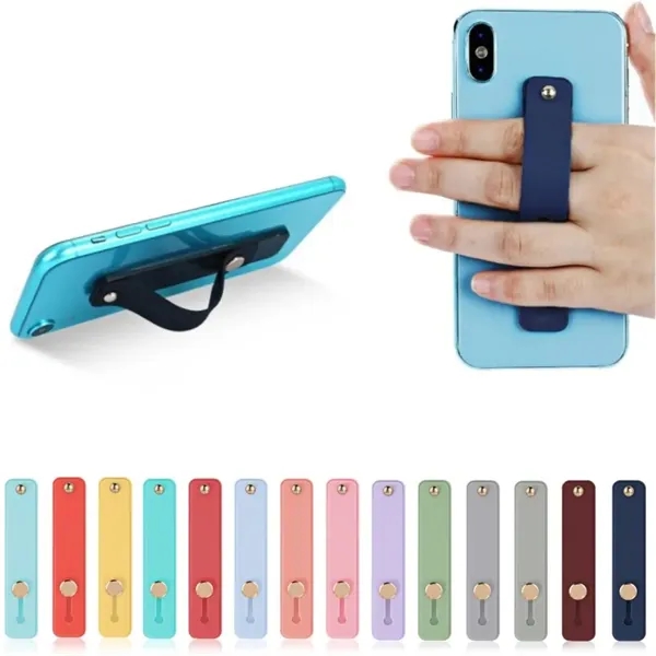 Telescopic Phone Grip Holder Stand With Finger Strap