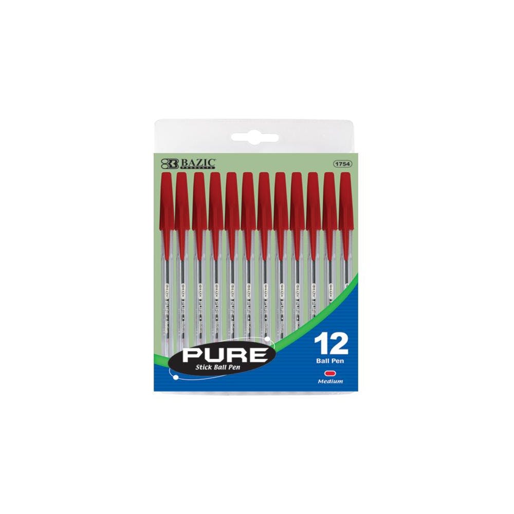 Ballpoint Pens - 12 Count Red 2
