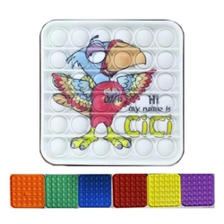 Full Color Printing Square Reliever Fidget Toy