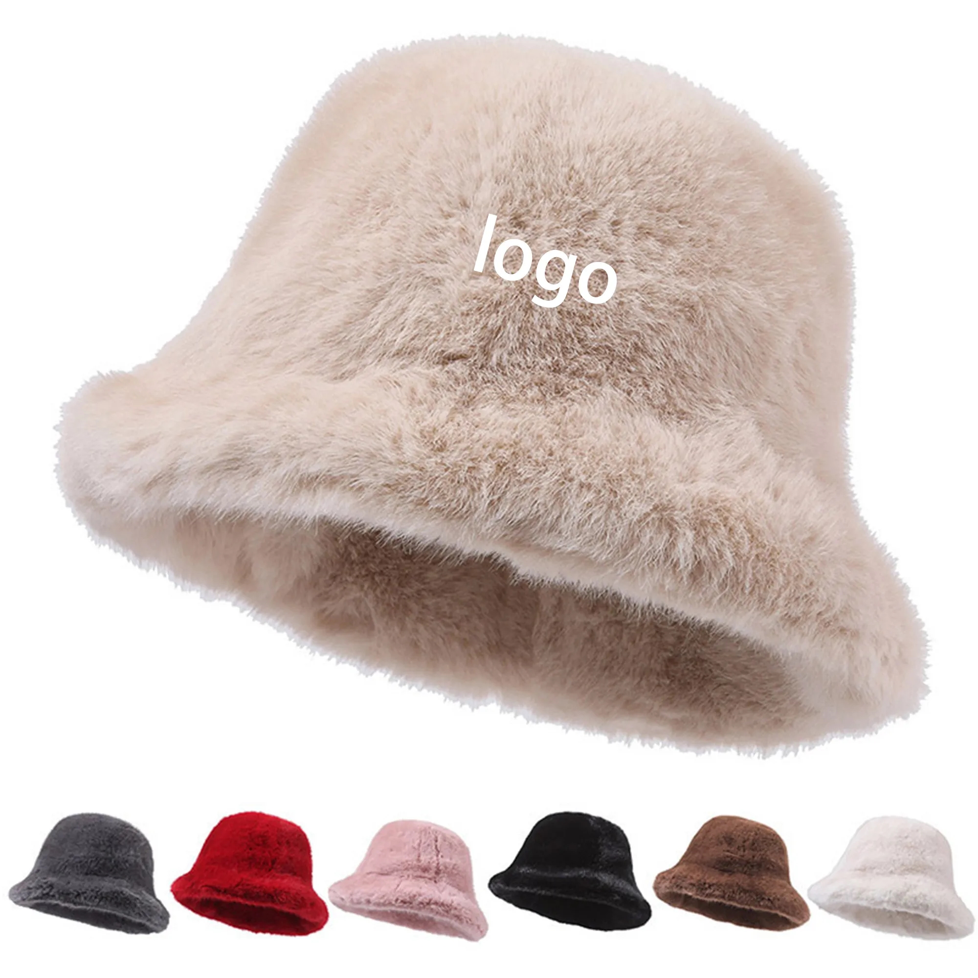 Winter Faux Fur Bucket Hat 4
