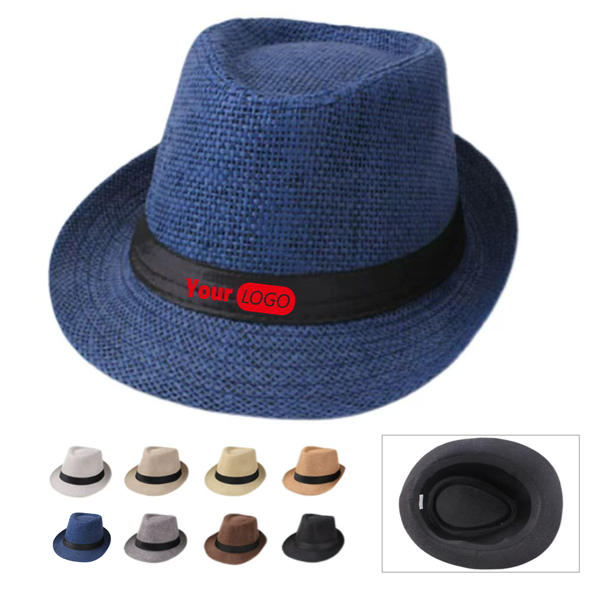 Eco-Friendly Natural Straw Fedora 1