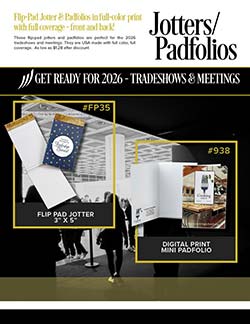 Jotter and Padfolio sales flyer