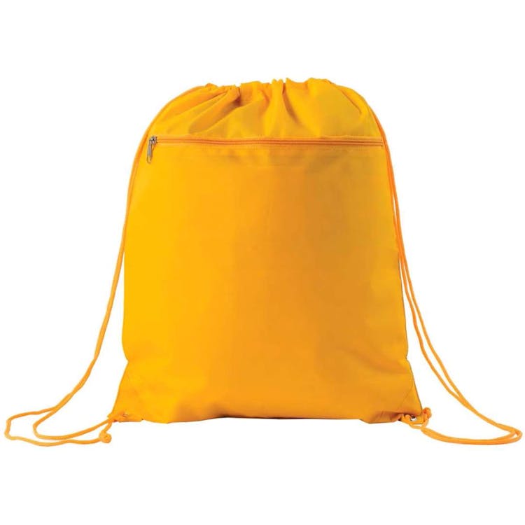 Nylon Drawstring Tote Bags - Yellow 3