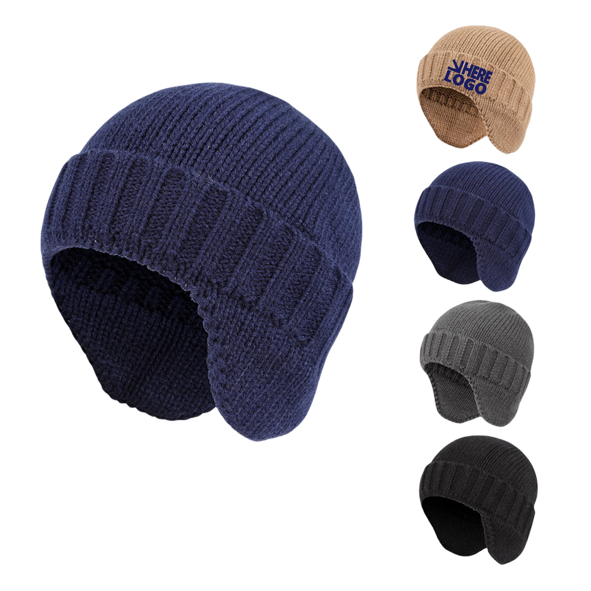 Stocking Caps with Ears Warm Hat 4
