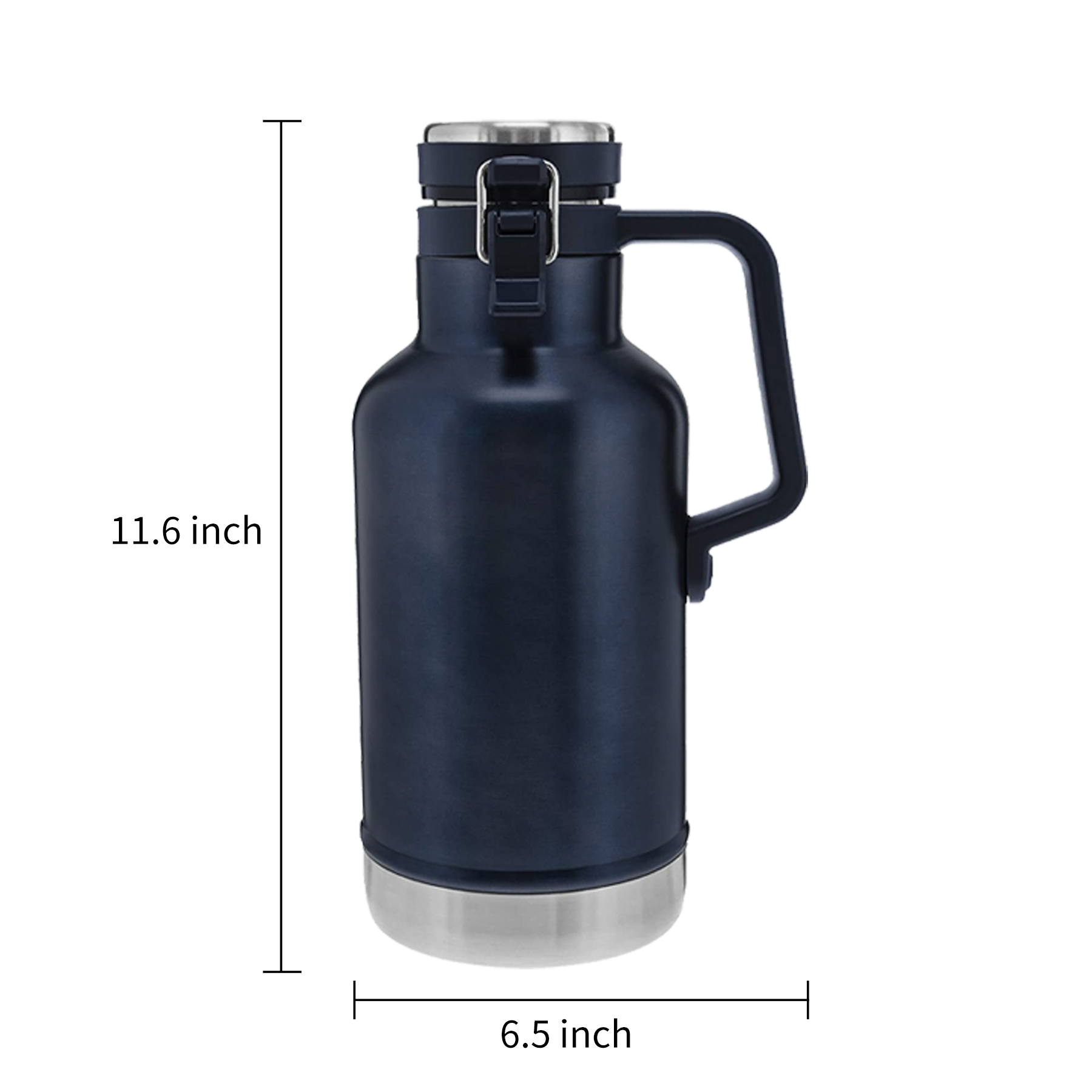 64oz Passivated Stainless Steel Growlers 6