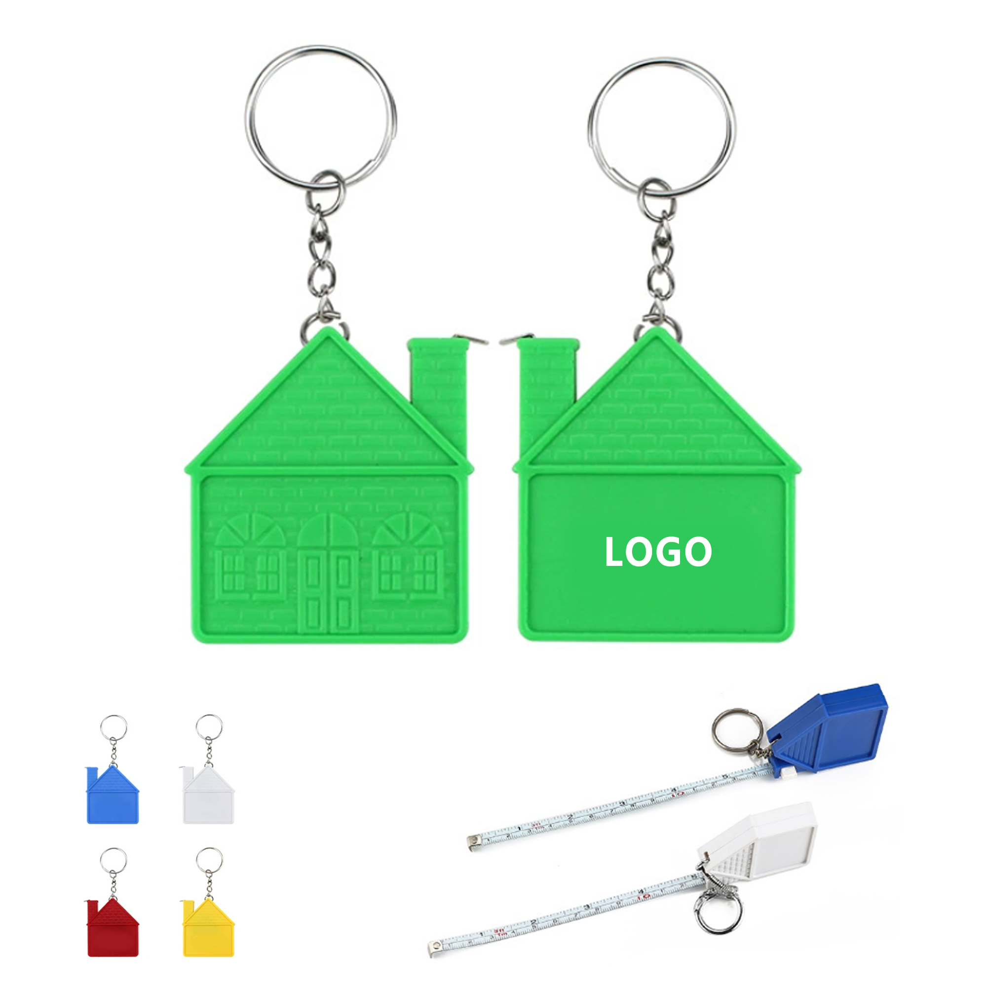 House Shaped Measuring Tape Keychain 4
