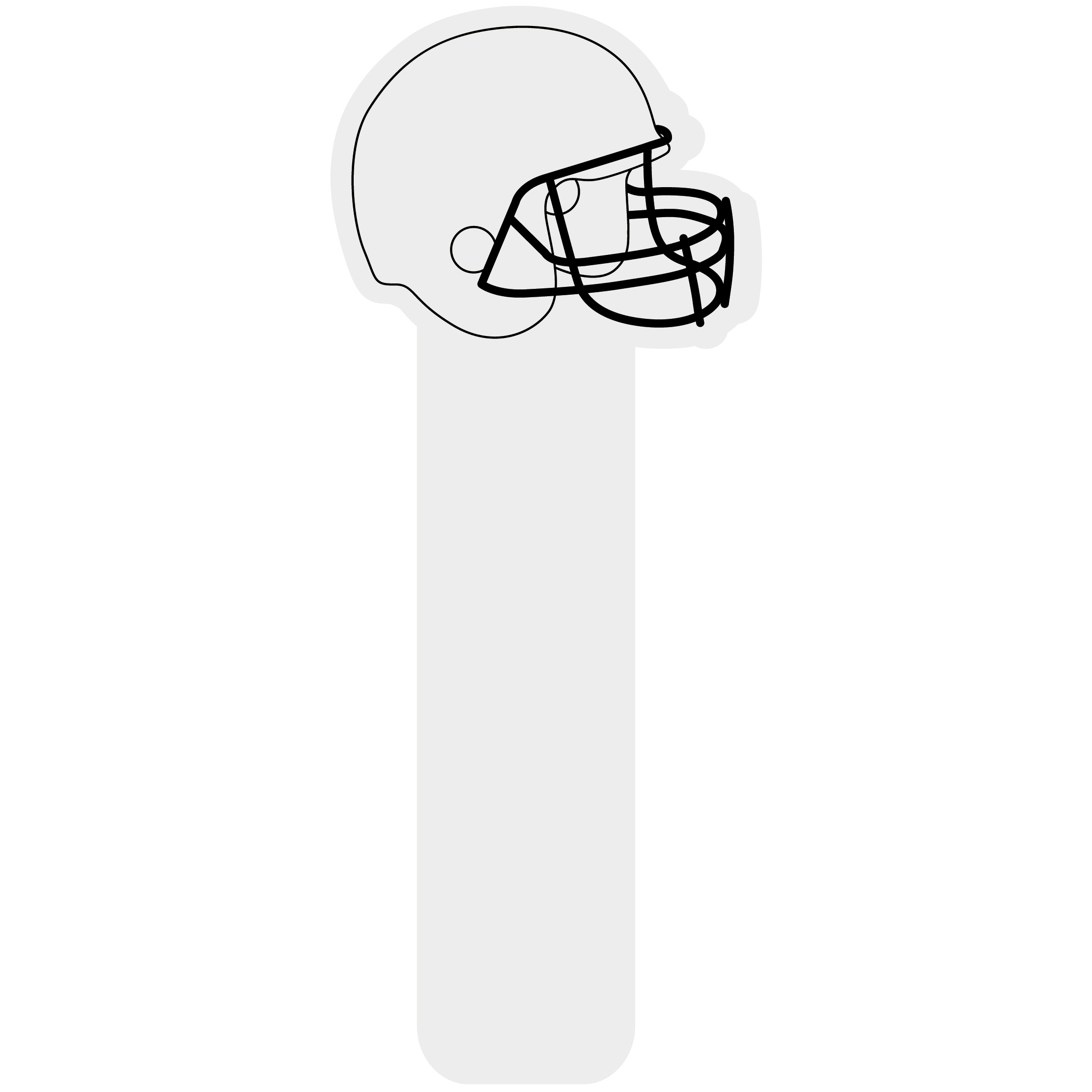Football Helmet Stick Waver 47