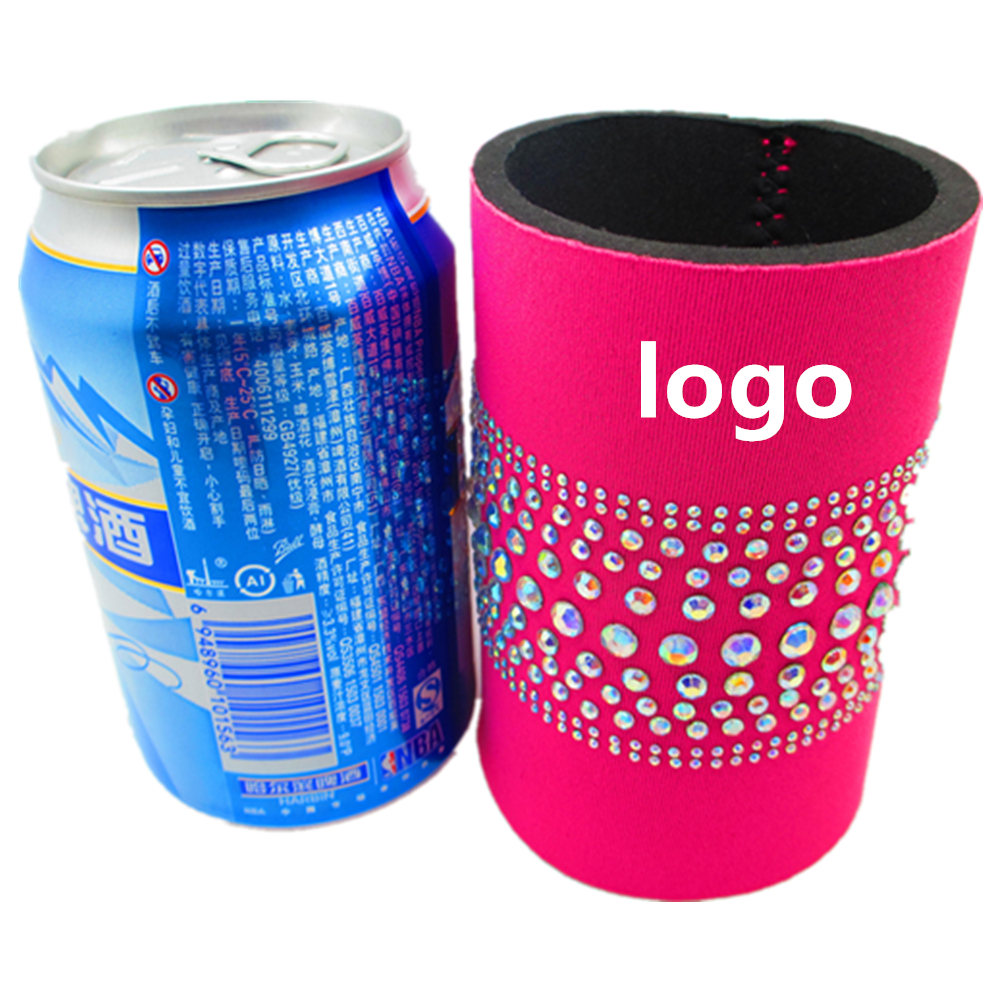 Glitter Neoprene Can Coolie