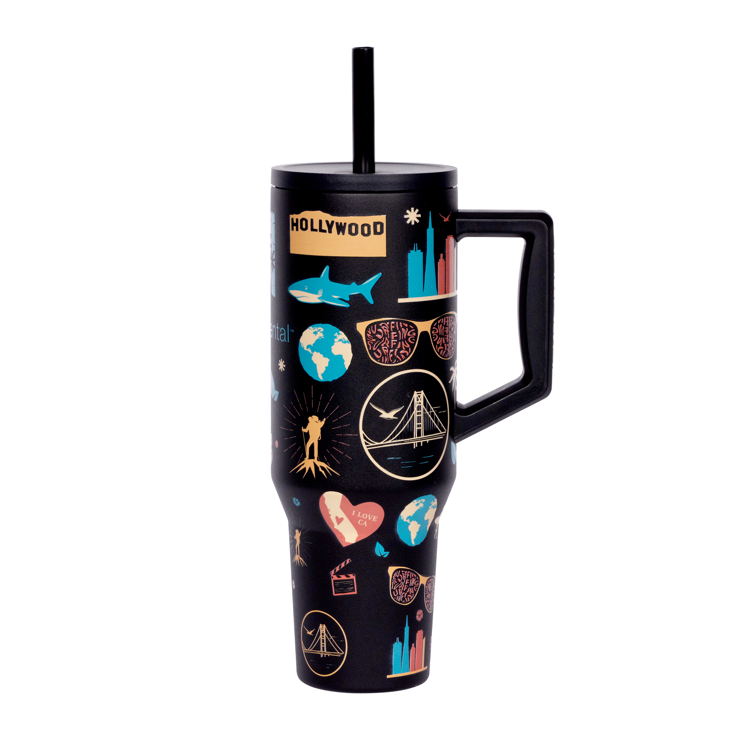 Elemental® Commuter 40oz Stainless Steel Tumbler with Handle and Straw 40