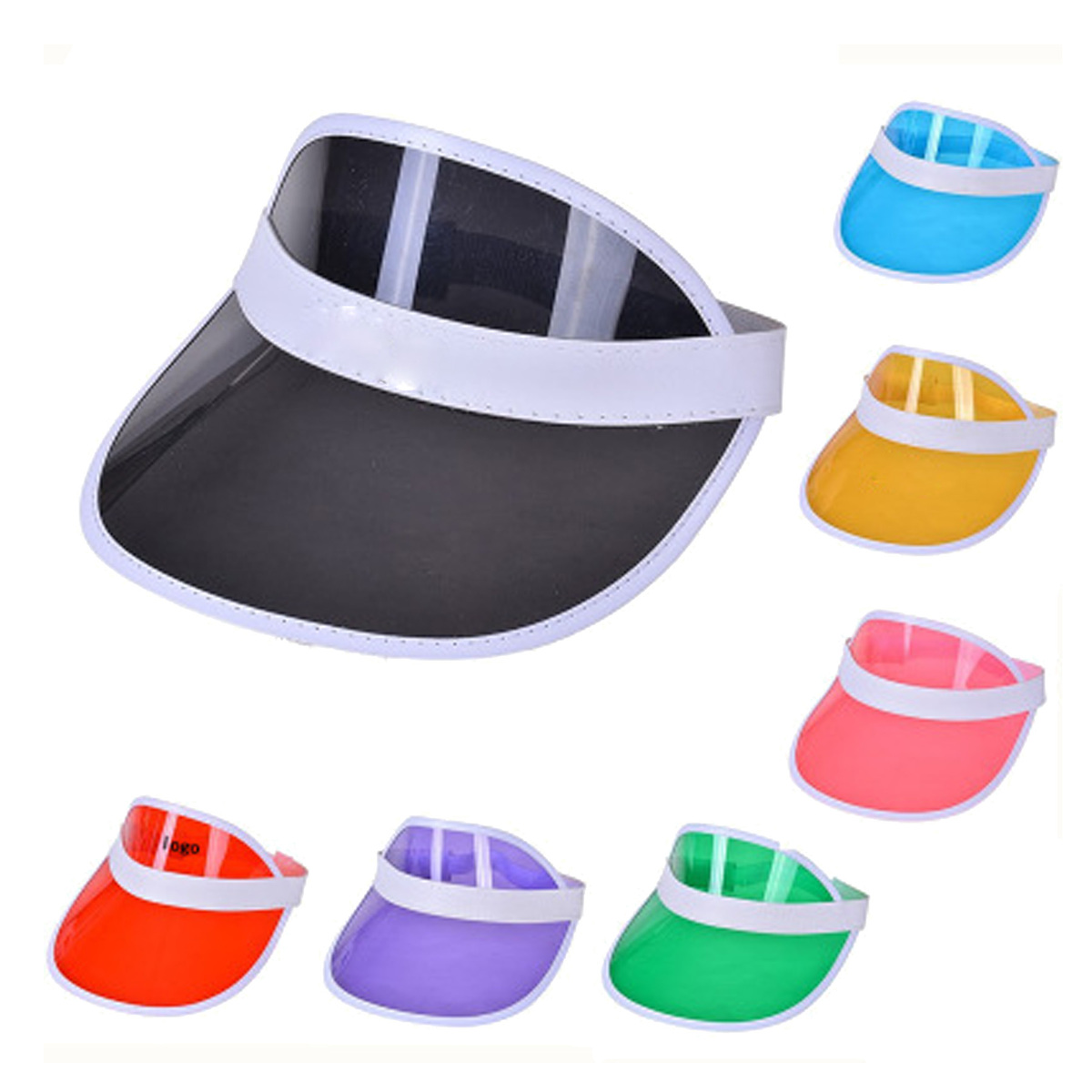 PVC Transparent Sun Visor Hat