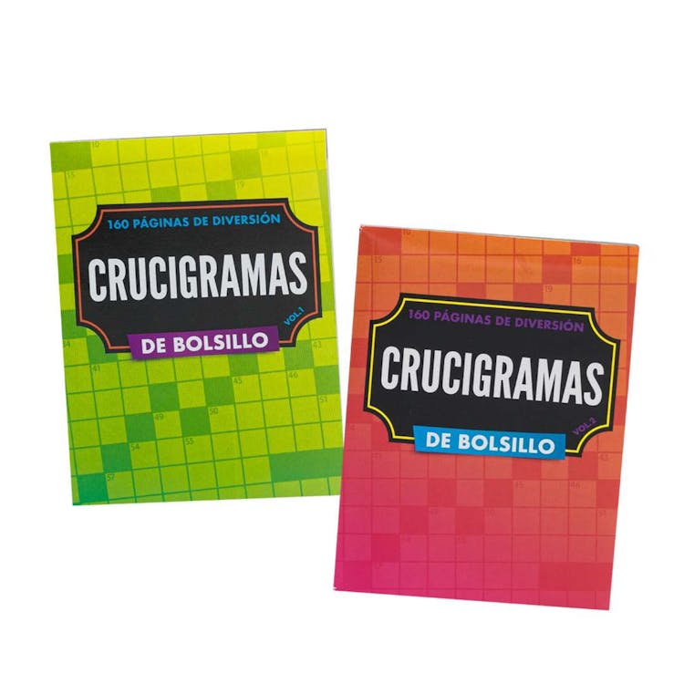 Spanish Crossword Puzzle Books - 160 Pages Two Titles 3