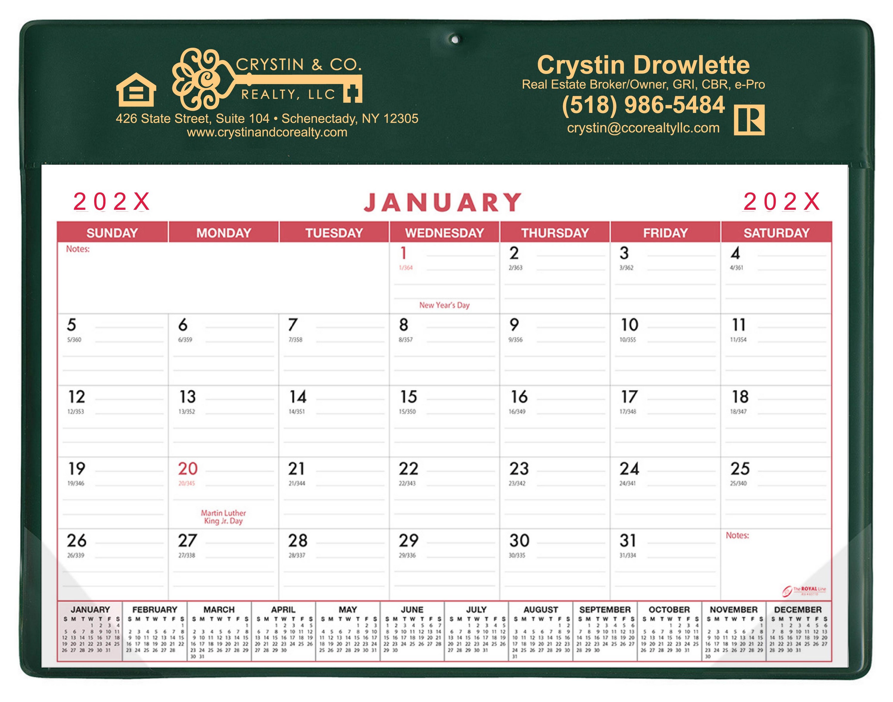 Calendar Doodle Pad Without Grommet or Greeting Page