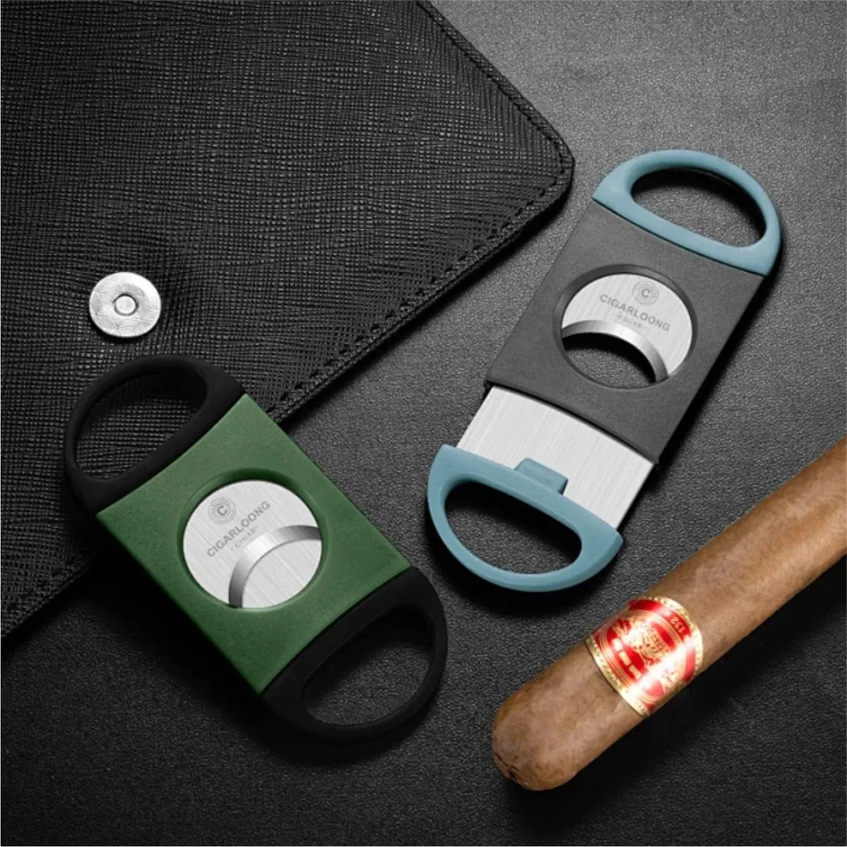 Stainless Steel Double Blade Cigar Cutter 16