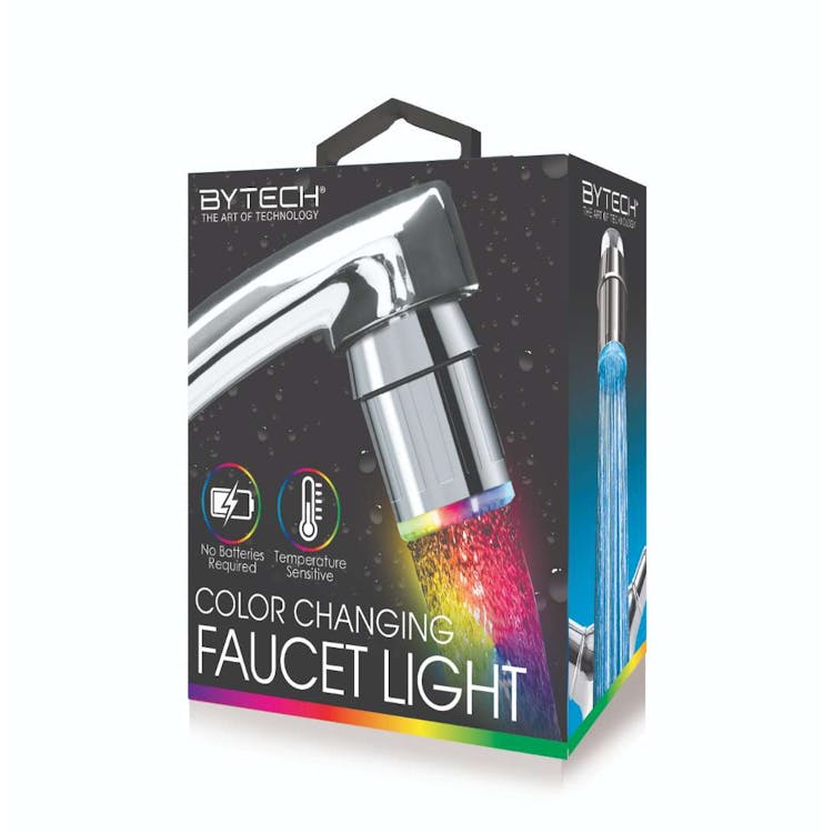 Color Changing Faucet LED Light - Silver 3