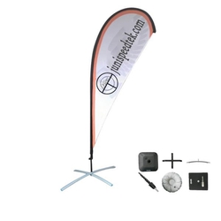 9' Single-Sided Custom Teardrop Flag