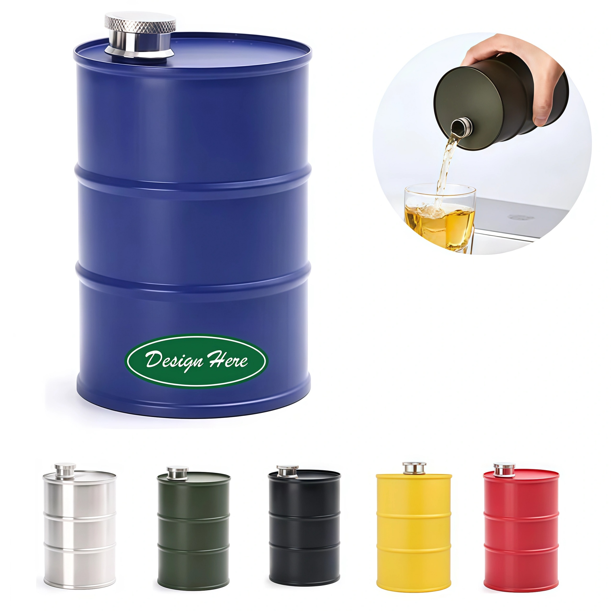 Mini Oil Drum Flask 3