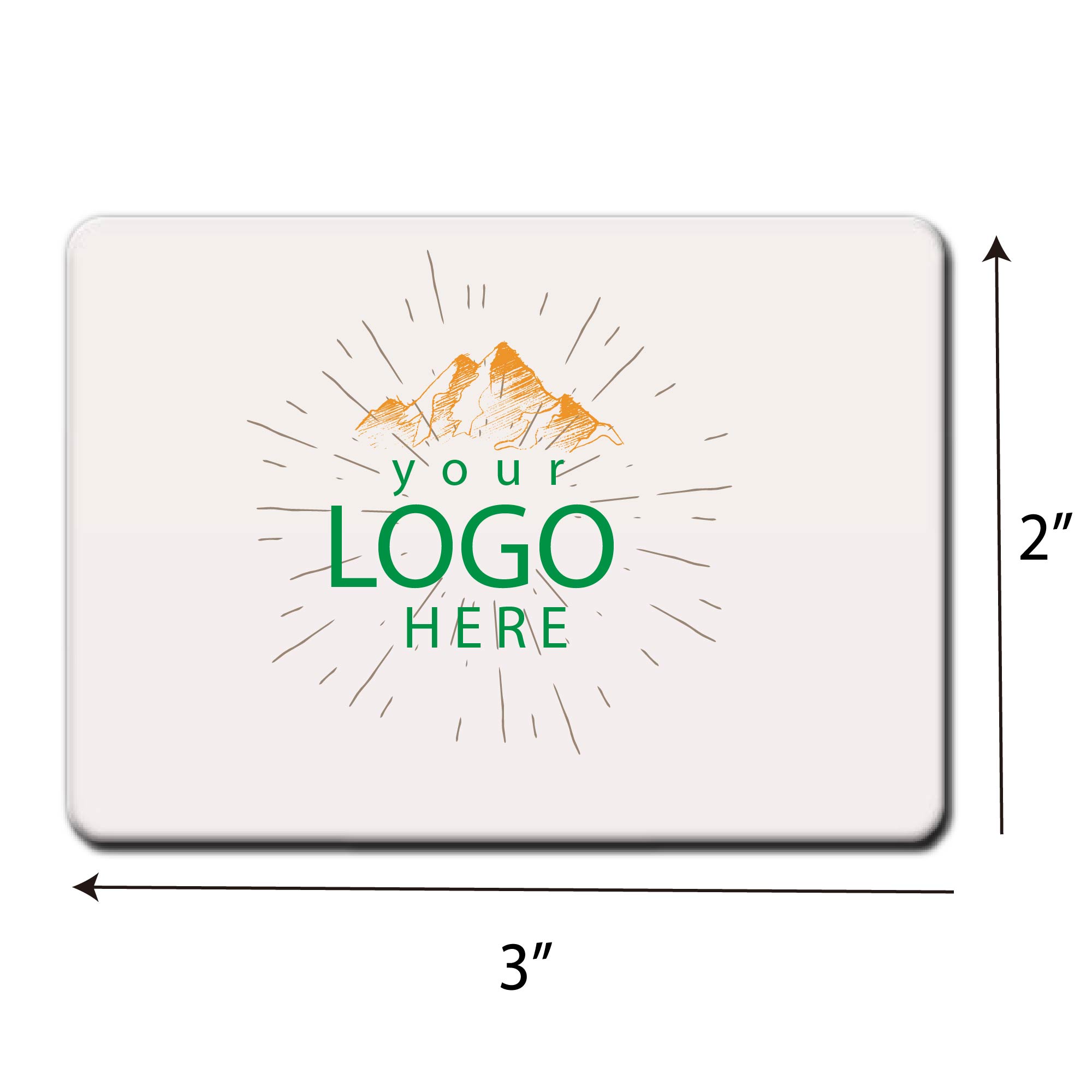 Full Color Rectangle Button w/ Magnet 4