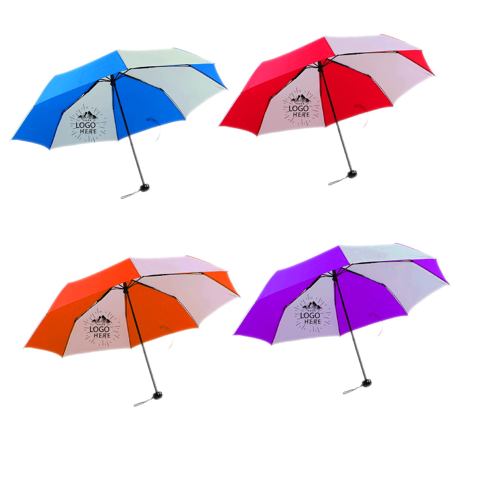 42" Arc Telescopic Folding Umbrella