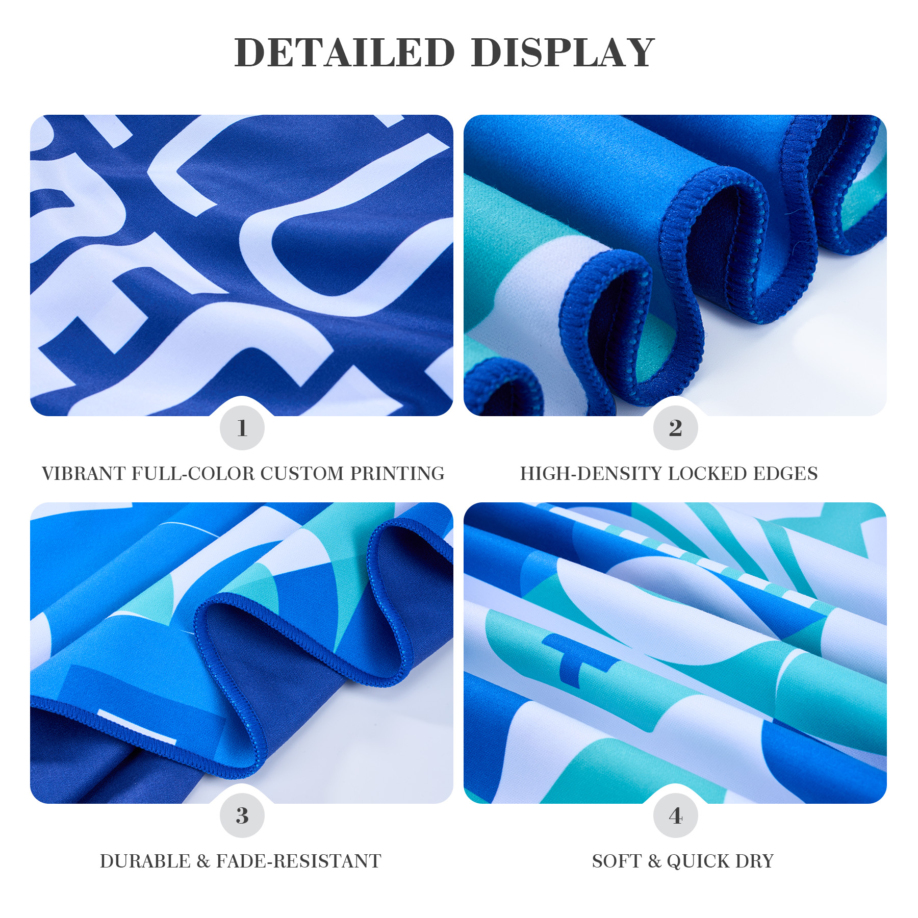 Dye-Sublimation Microfiber Beach Towel 17