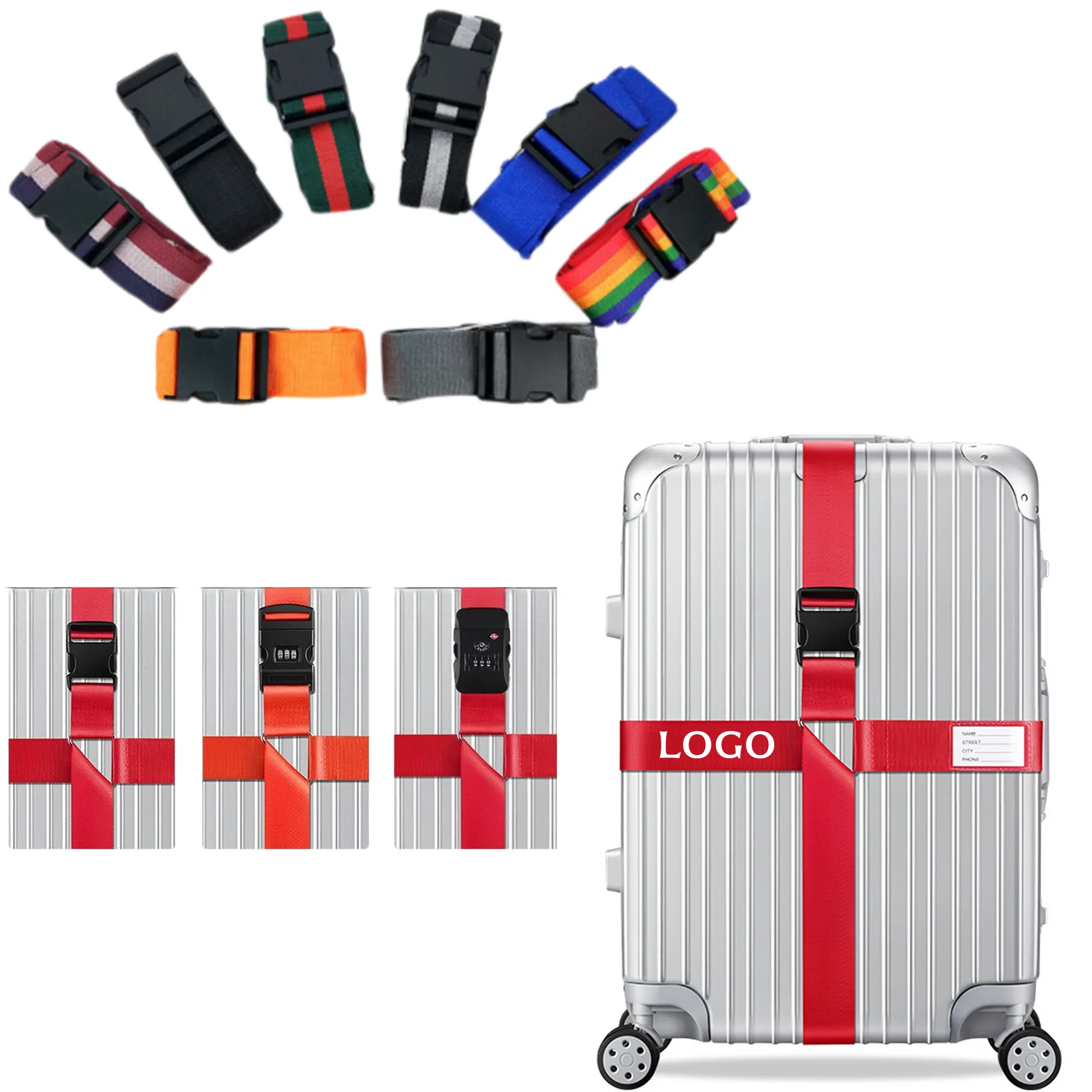 Adjustable Luggage Straps Travel Belt Connector 6