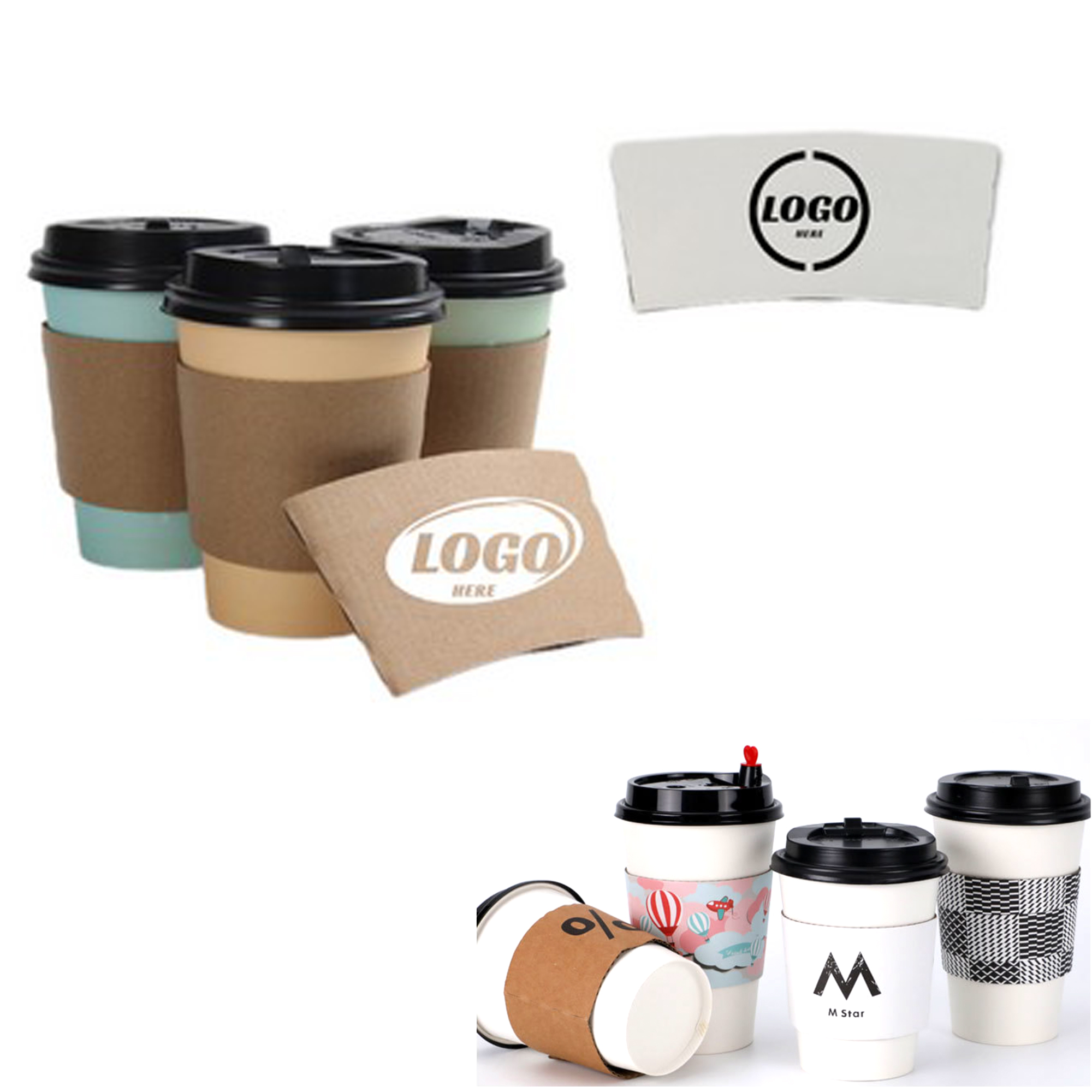 Full Color Kraft Paper Cup Sleeve 3
