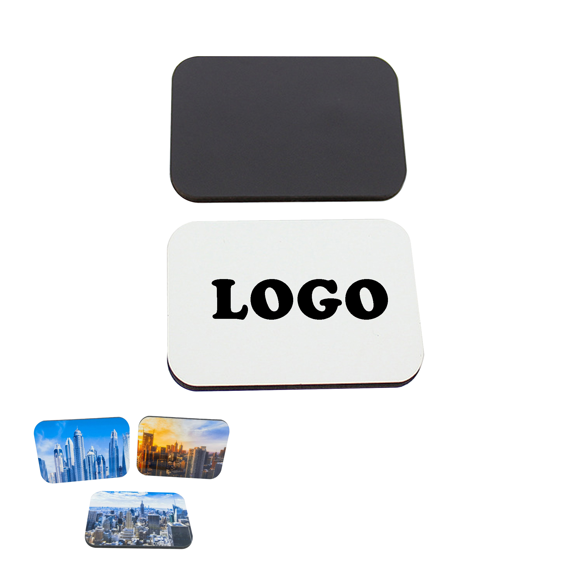 MOQ 50 Rectangle Fun Design Magnetic Stickers