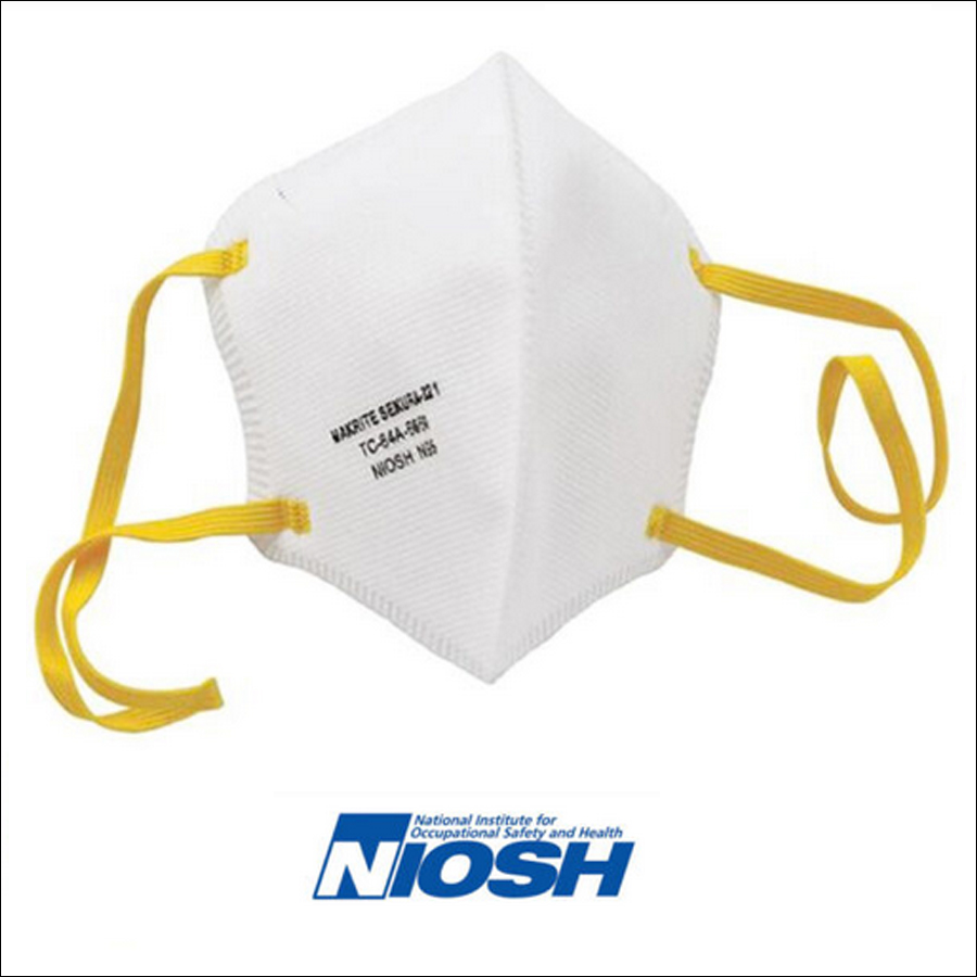 N95 Niosh Approved Makrite Folding Face Mask TC84A7638 Sekura (on