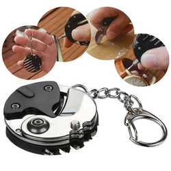 Folding Knife Screwdriver Set Keychain