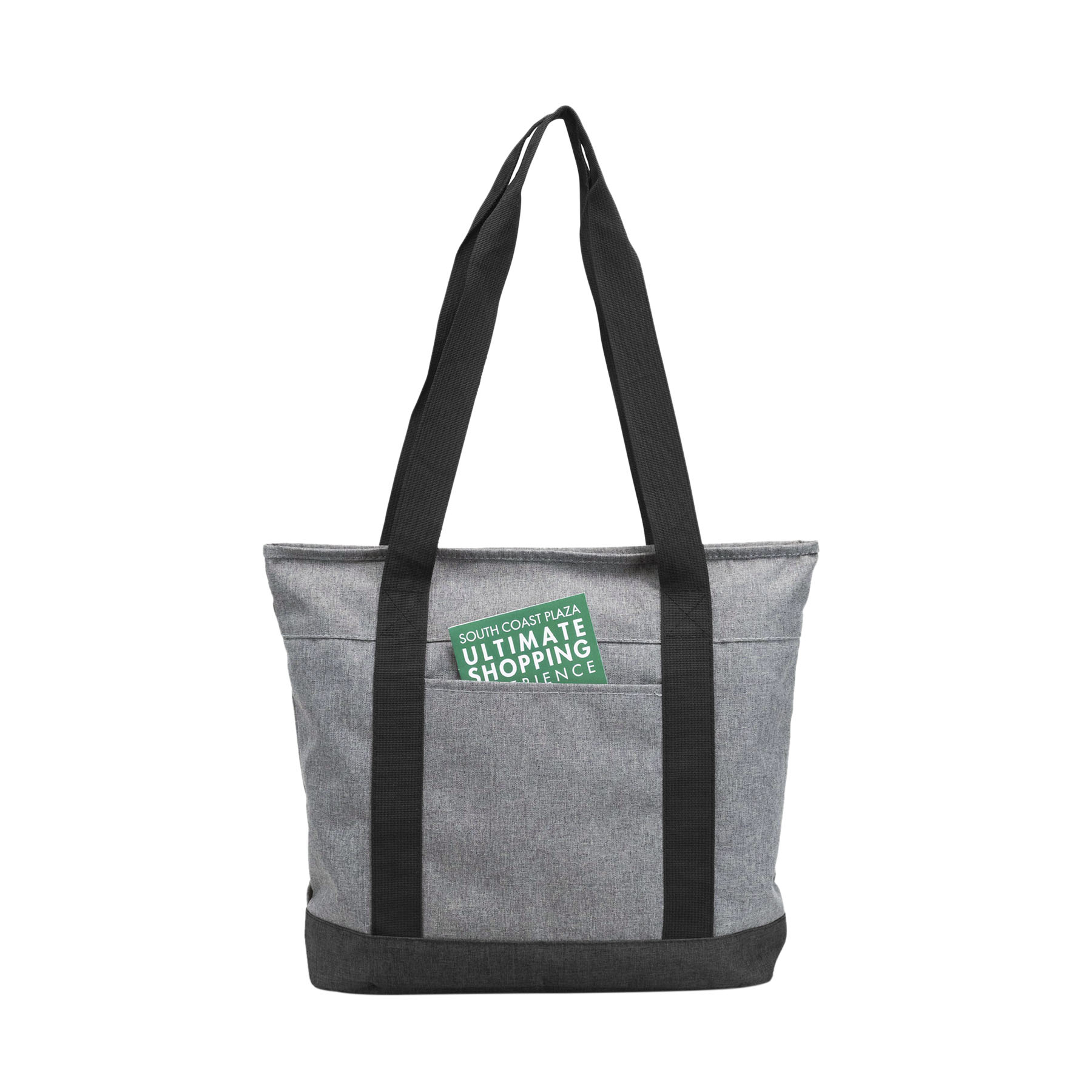 300D polyester Heather Zippered Tote Bag 6