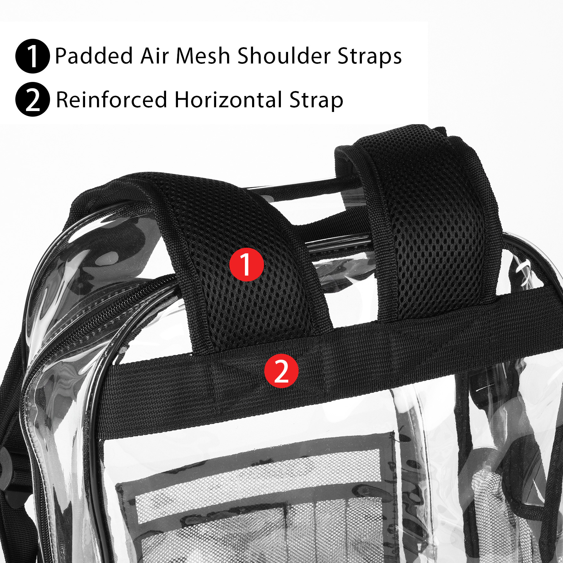 Heavy Duty School Security Clear Backpack 19