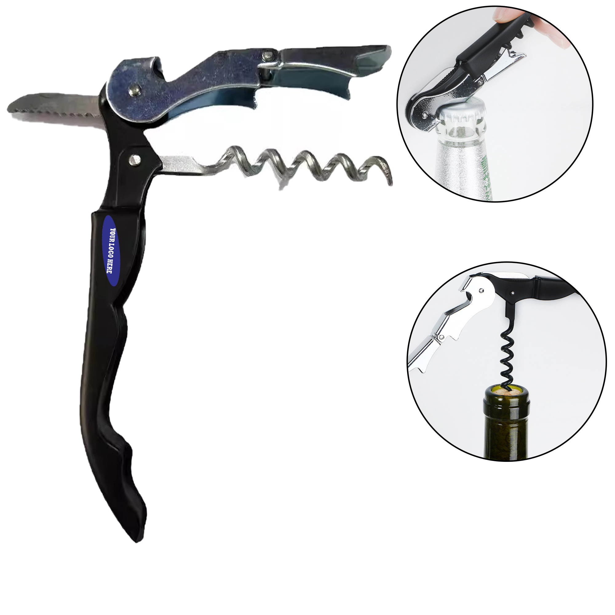 can be translated to Stainless Steel Wine Bottle Opener for Red and White Wines 3