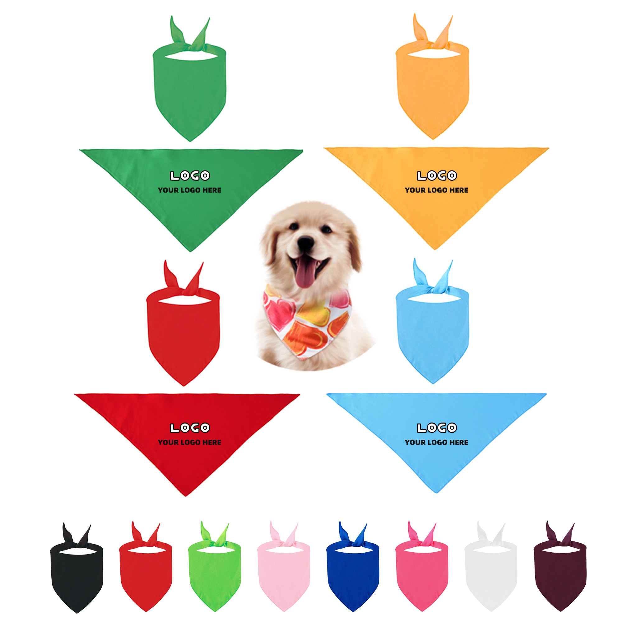 Adjustable Drool Pet Bandana 3