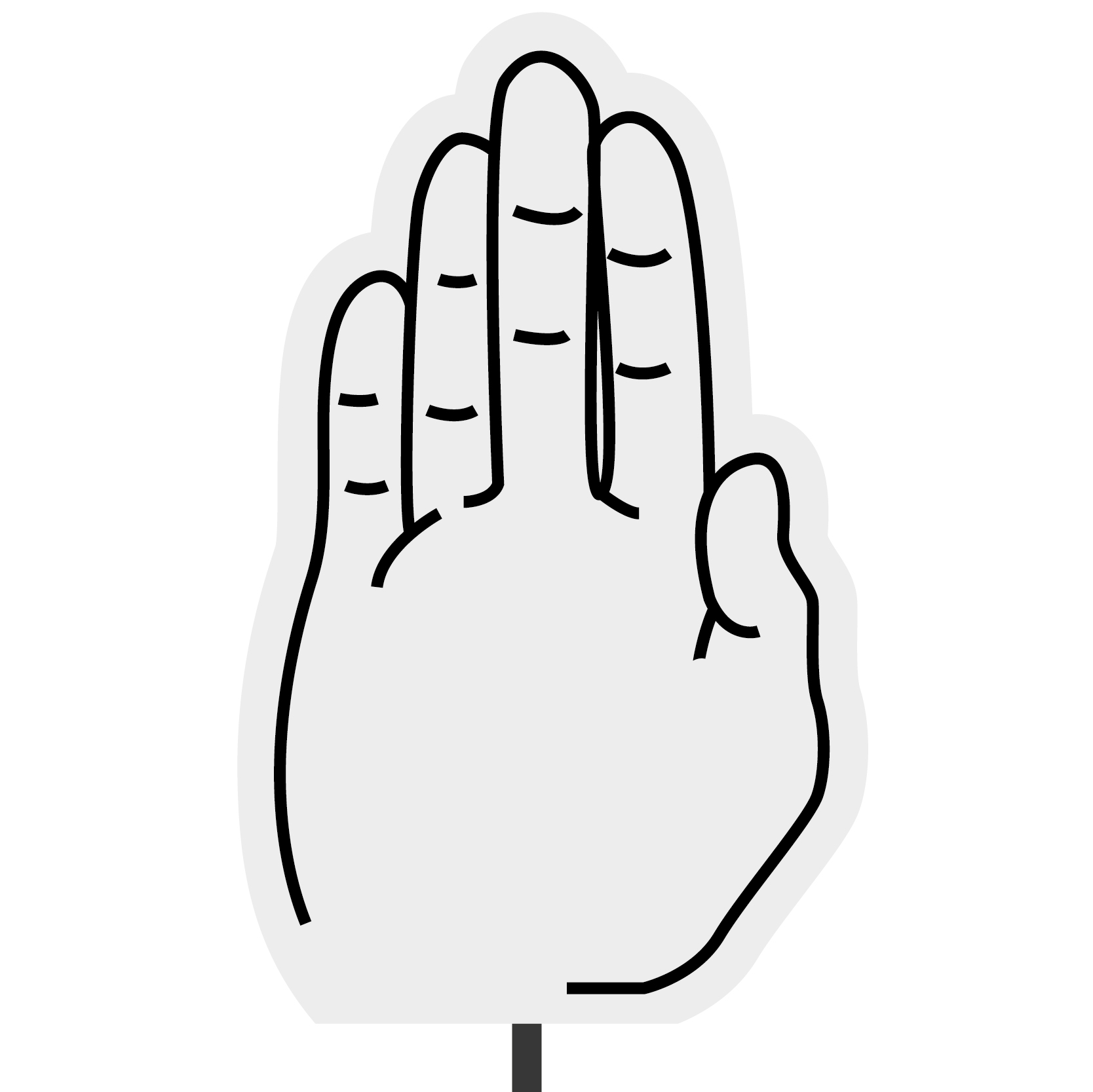Foam Hand Topper 33