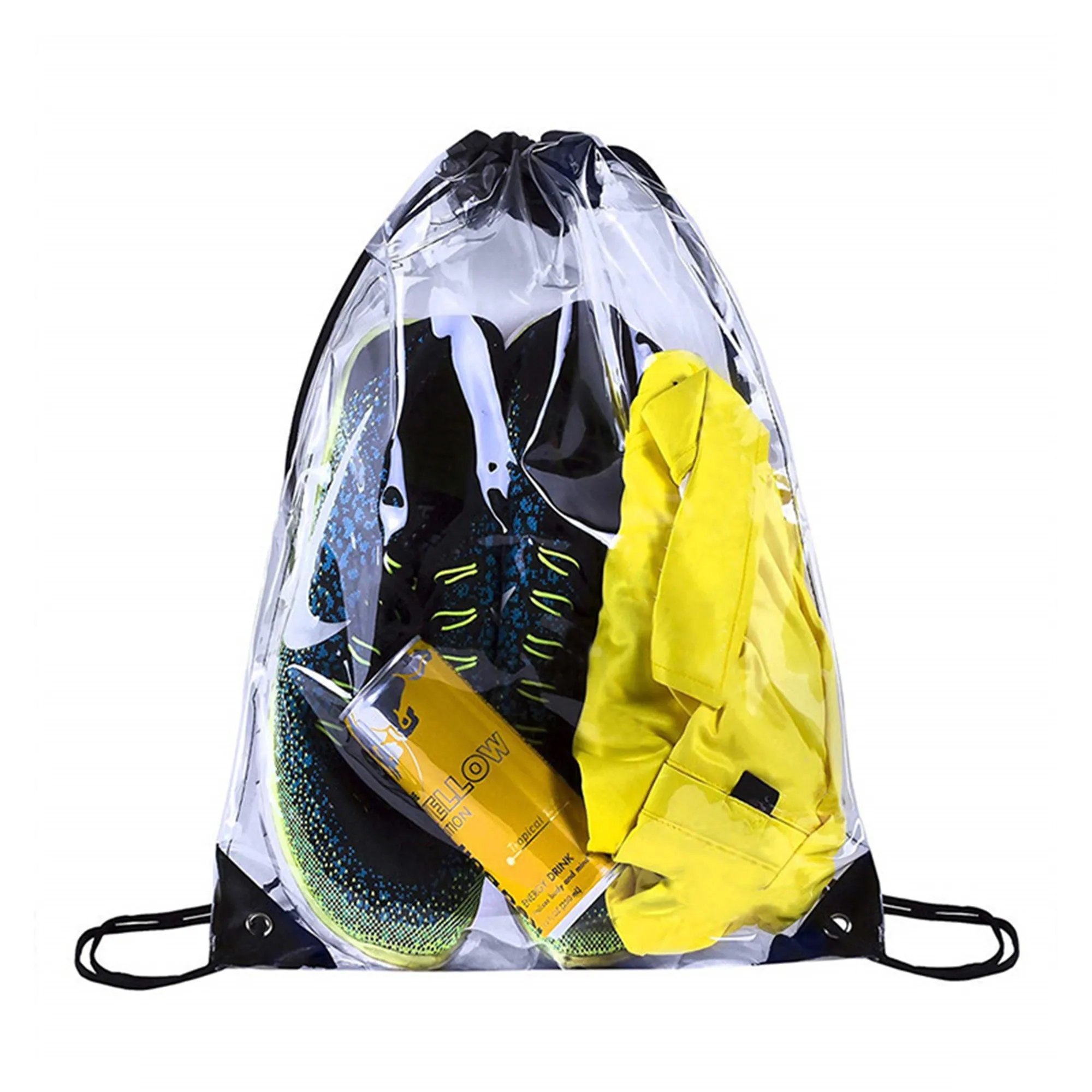 Transparent PVC Waterproof Drawstring Bag 16