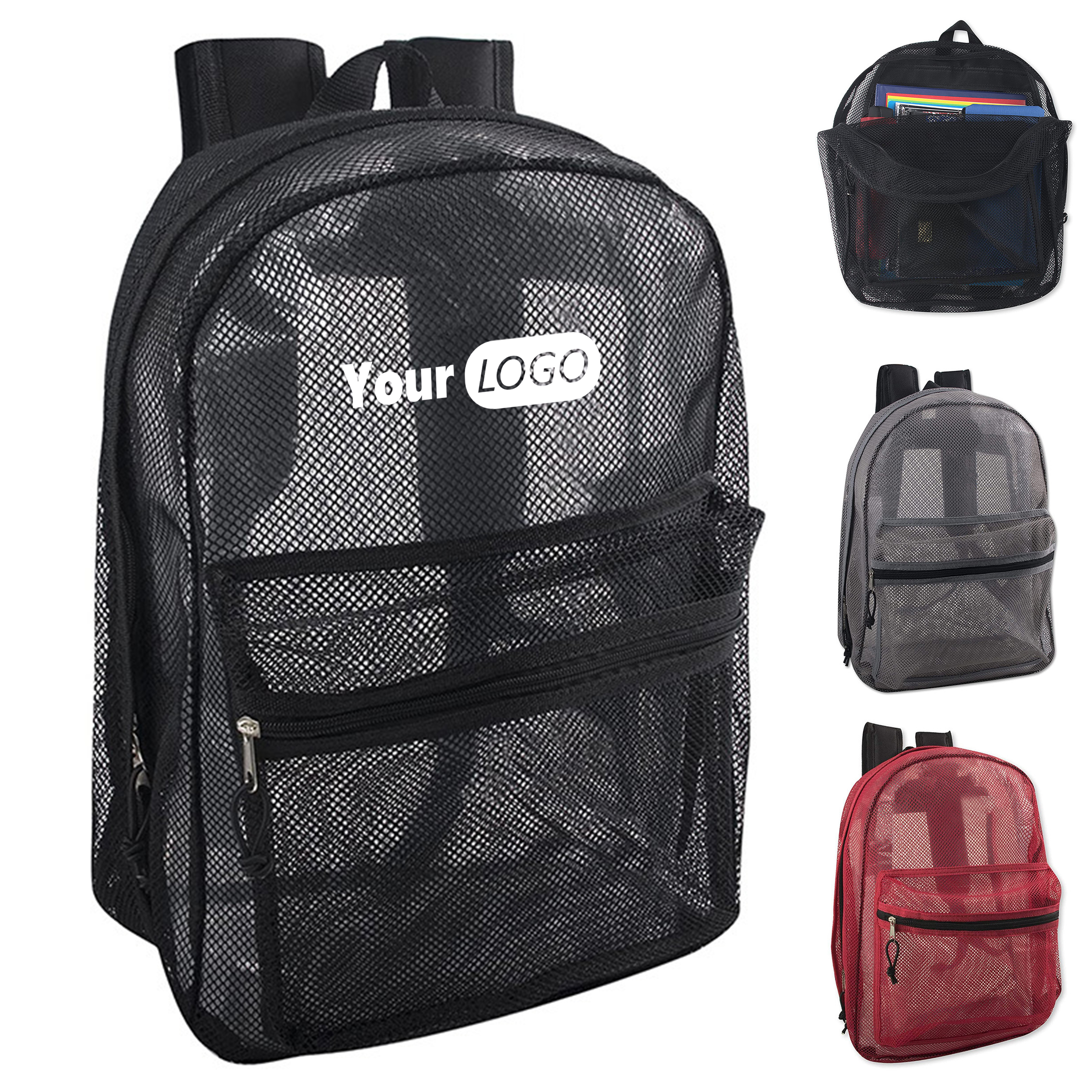 Polyester Mesh Beach Backpack 9