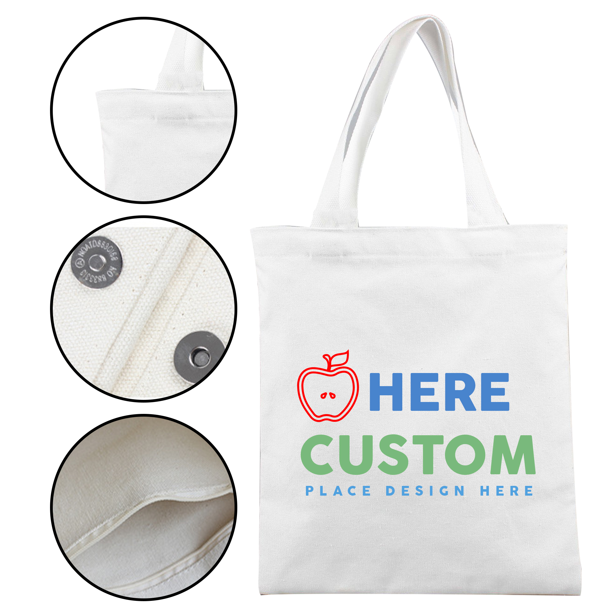 Durable Canvas Trade Show Tote with Long Handles 3