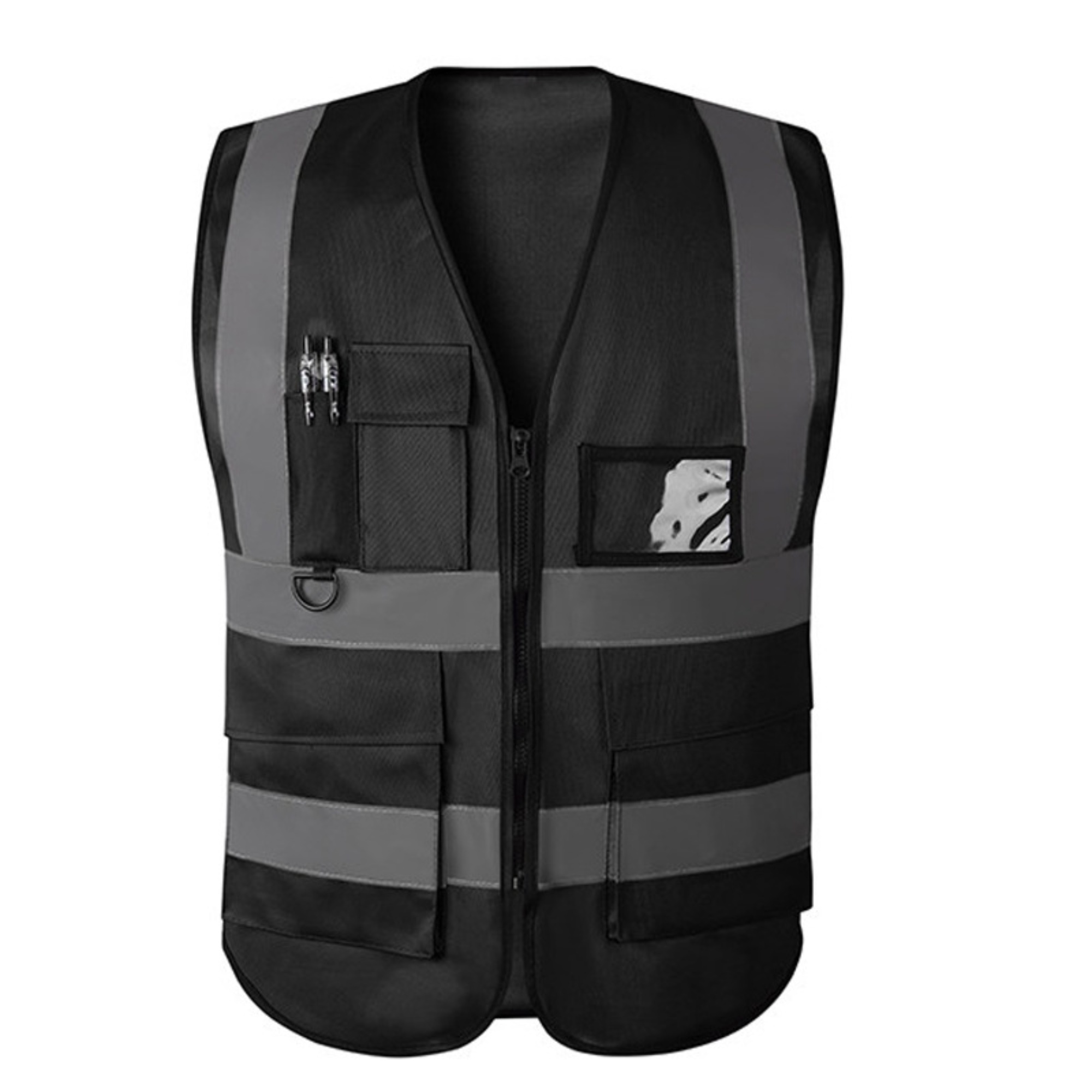 Fluorescent Work Vest With Reflective Strips 17