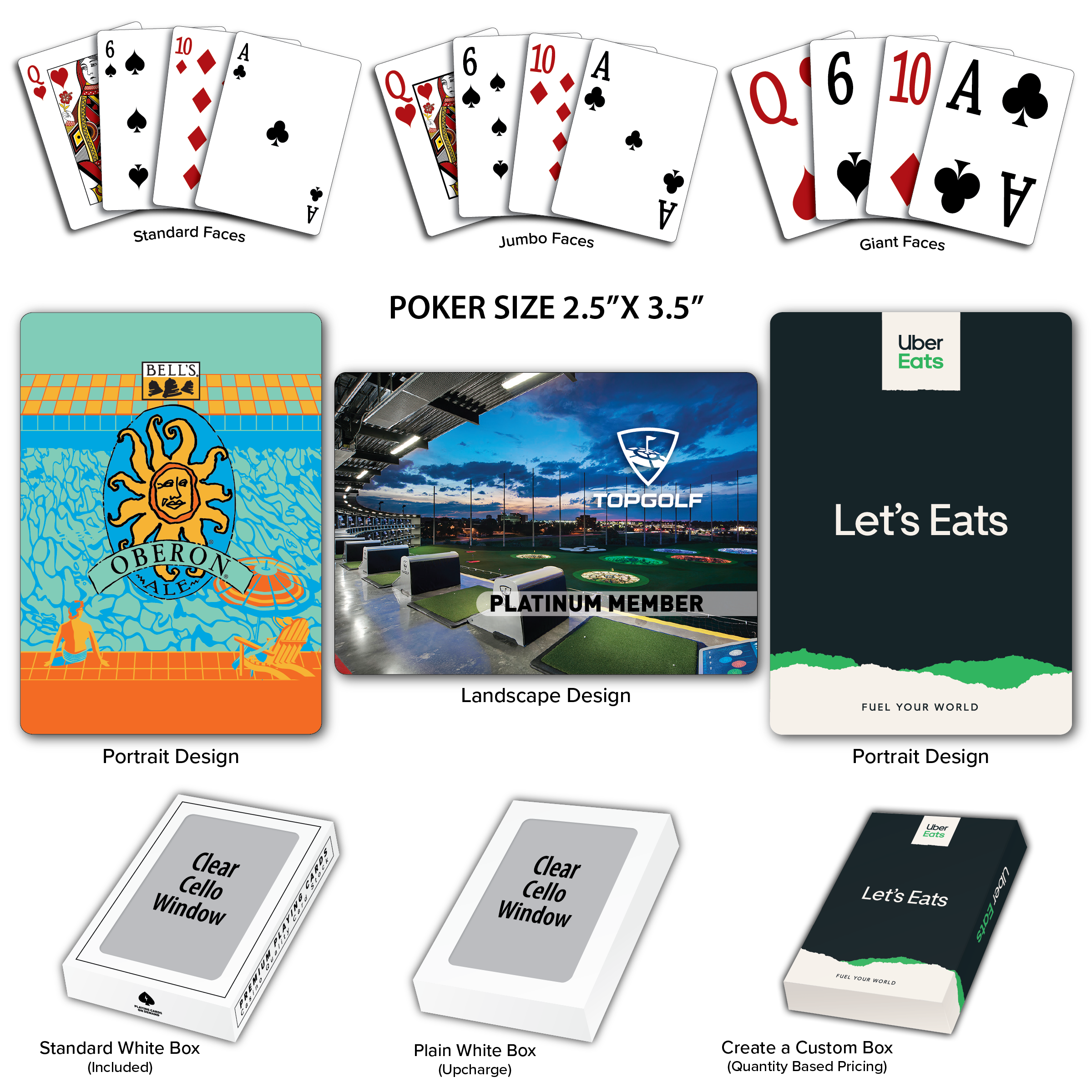 Full Color Custom Back Poker Size Playing Cards 5