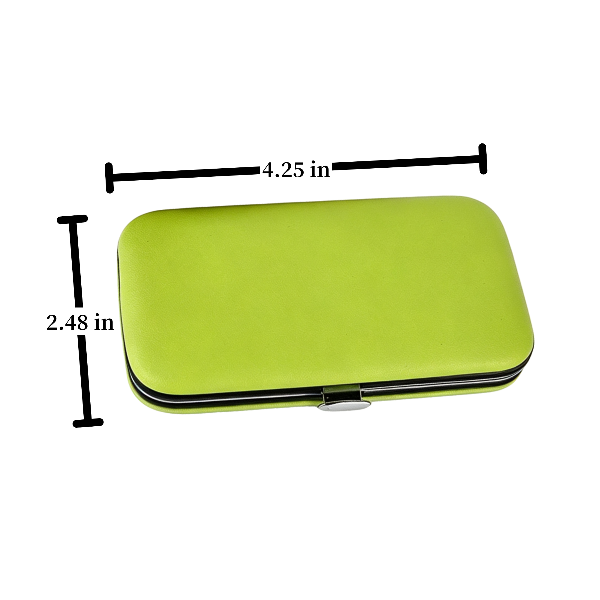 Carbon Steel Manicure Kit 7-Piece Leather Pouch 3