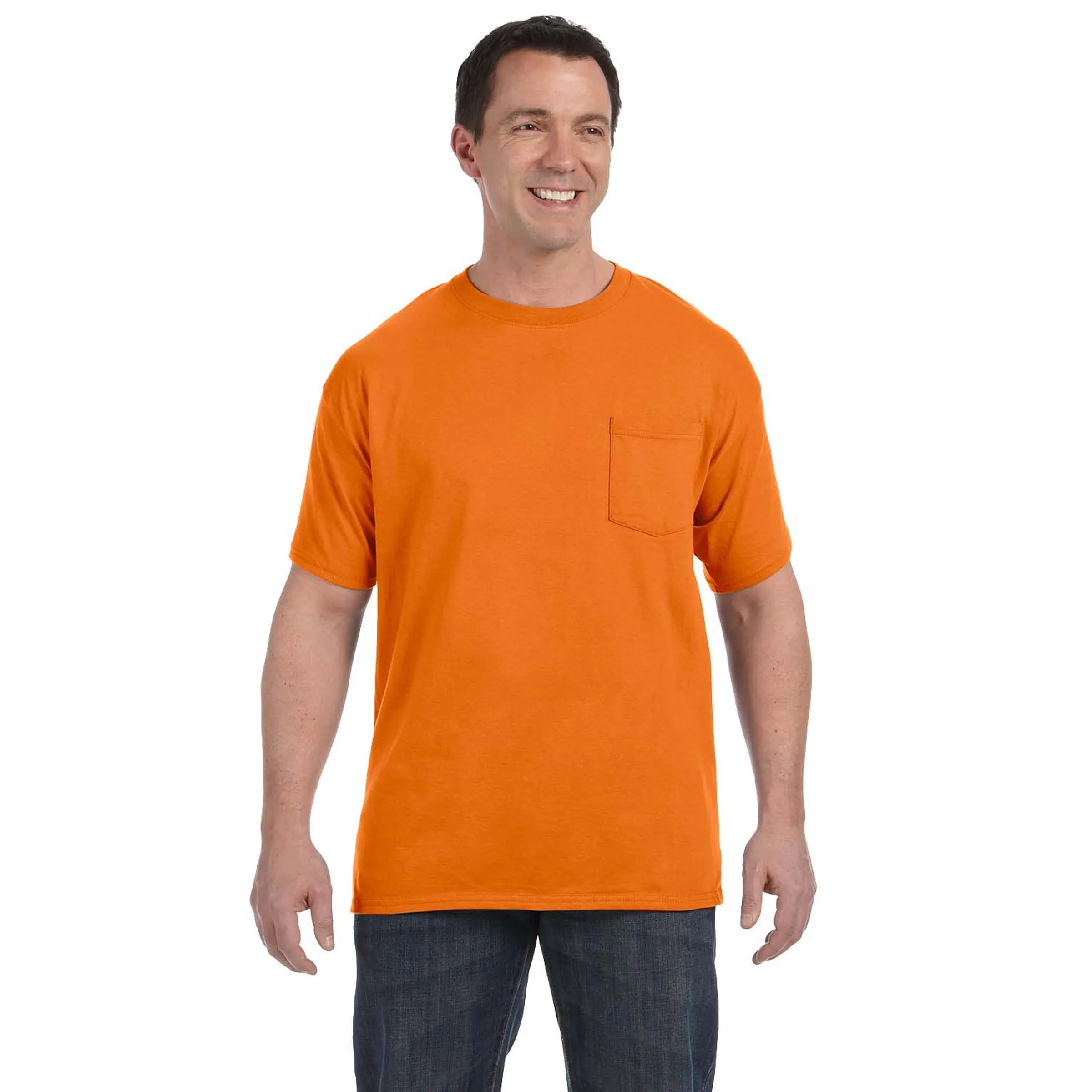 Hanes Men's 6.1 oz Tagless Pocket T-Shirt 3
